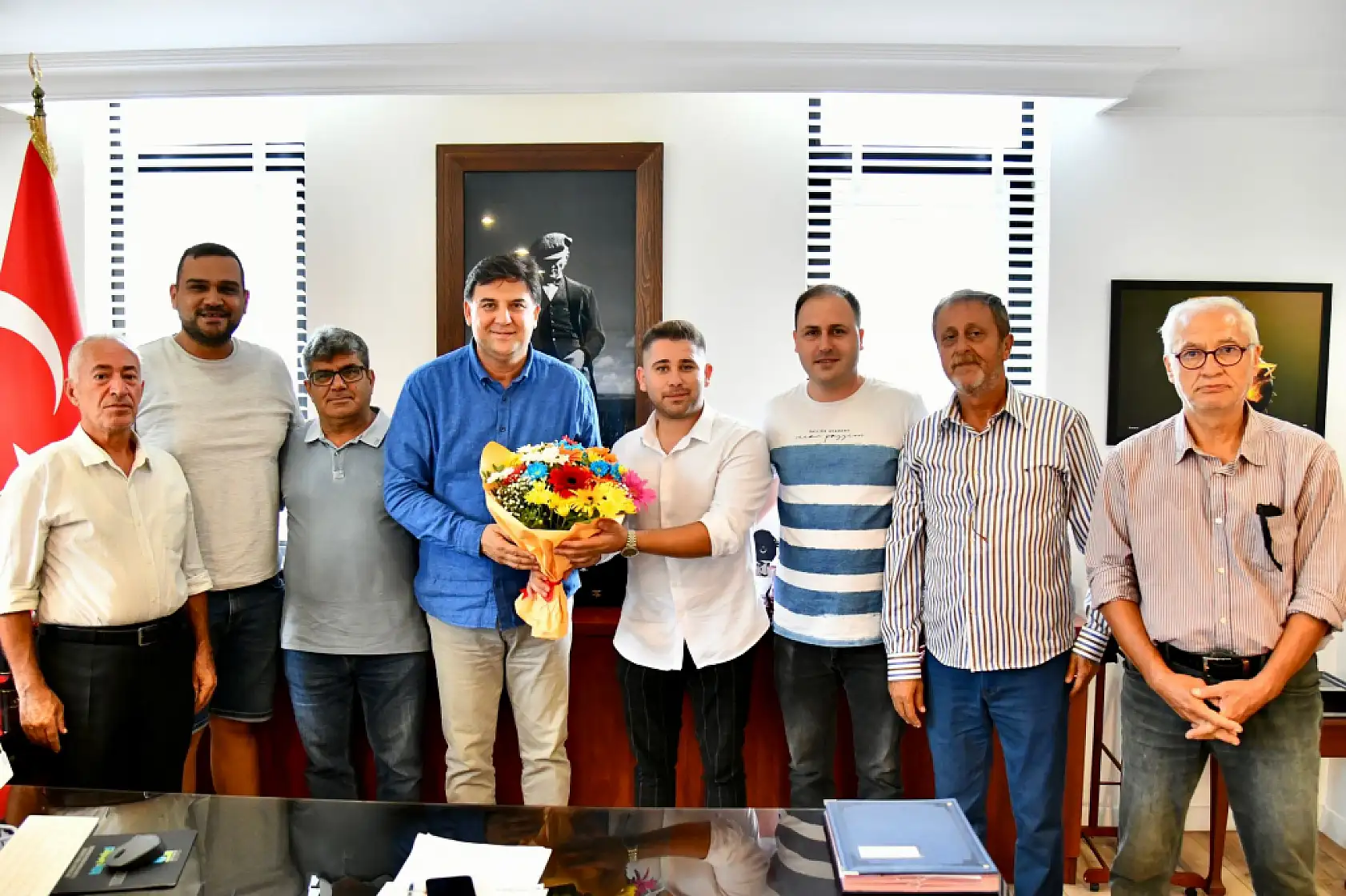 Taksici esnafından Karaca'ya teşekkür ziyareti