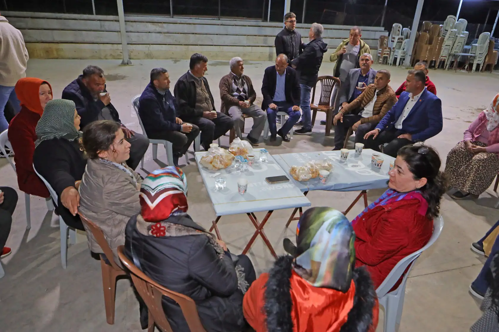 Saatcı, Faralya'da iftara katıldı