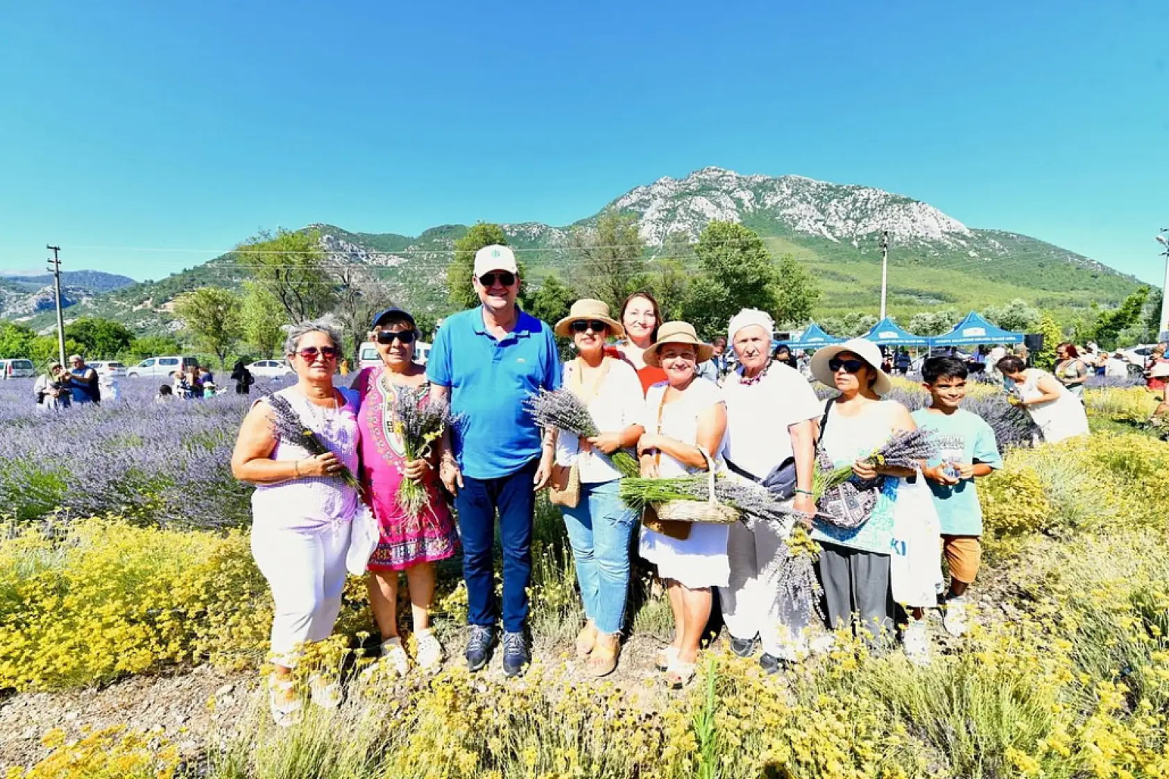 Fethiye'de Lavanta Hasadı Renkli Görüntülerle Gerçekleşti