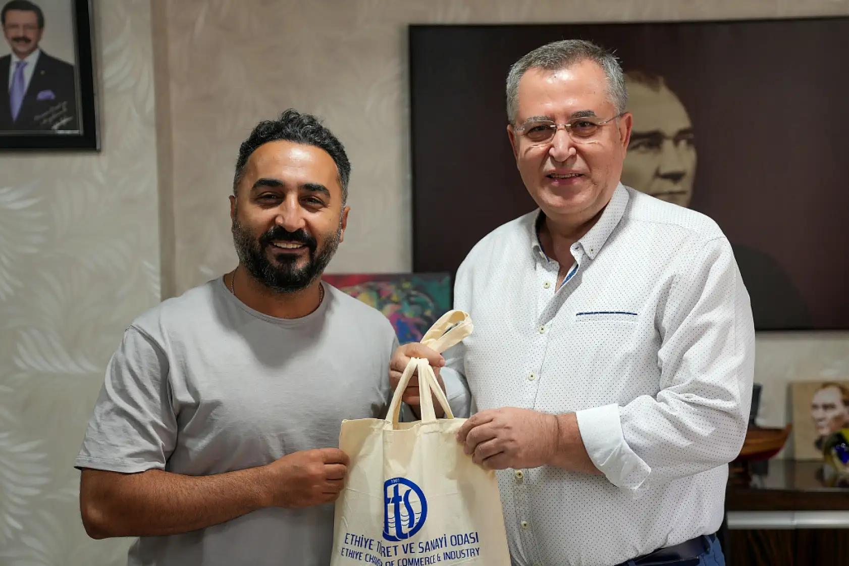 Güldür Güldür'ün 'Bilal'i Onur Buldu, Fethiye Ticaret ve Sanayi Odası'nı Ziyaret Etti