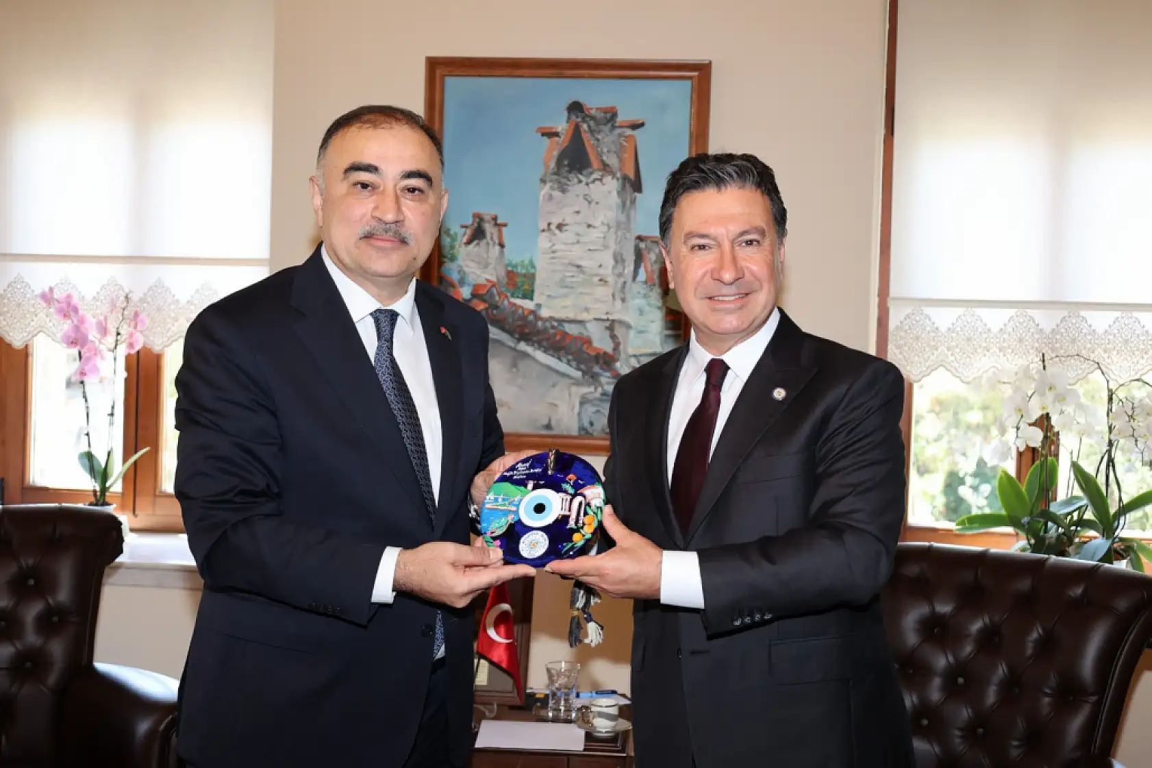 Azerbaycan Büyükelçisi Reşad Memmedov'dan Başkan Aras'a Ziyaret