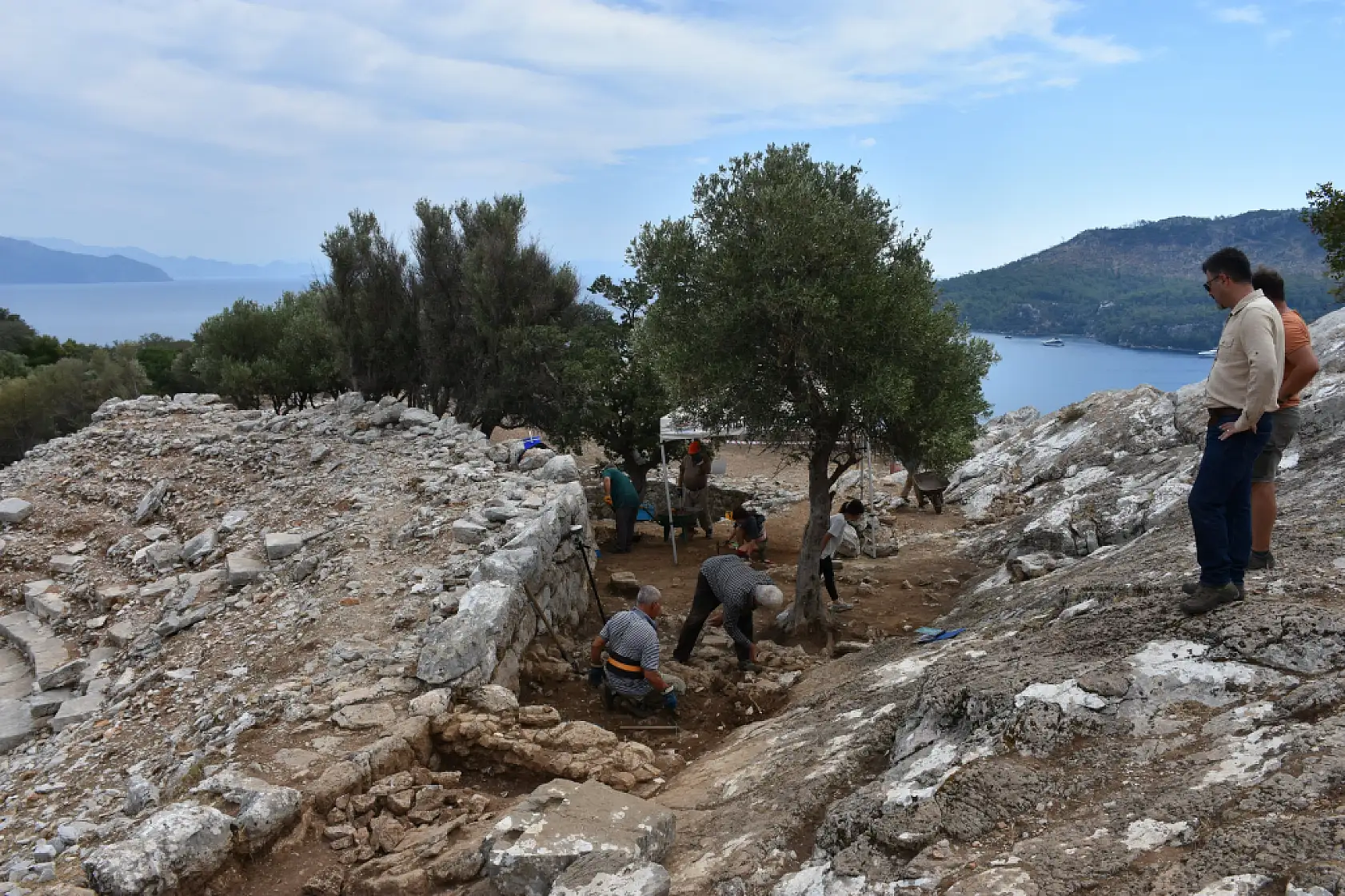 Amos'un antik tiyatrosundaki kazılar bu yıl sonunda tamamlanacak 