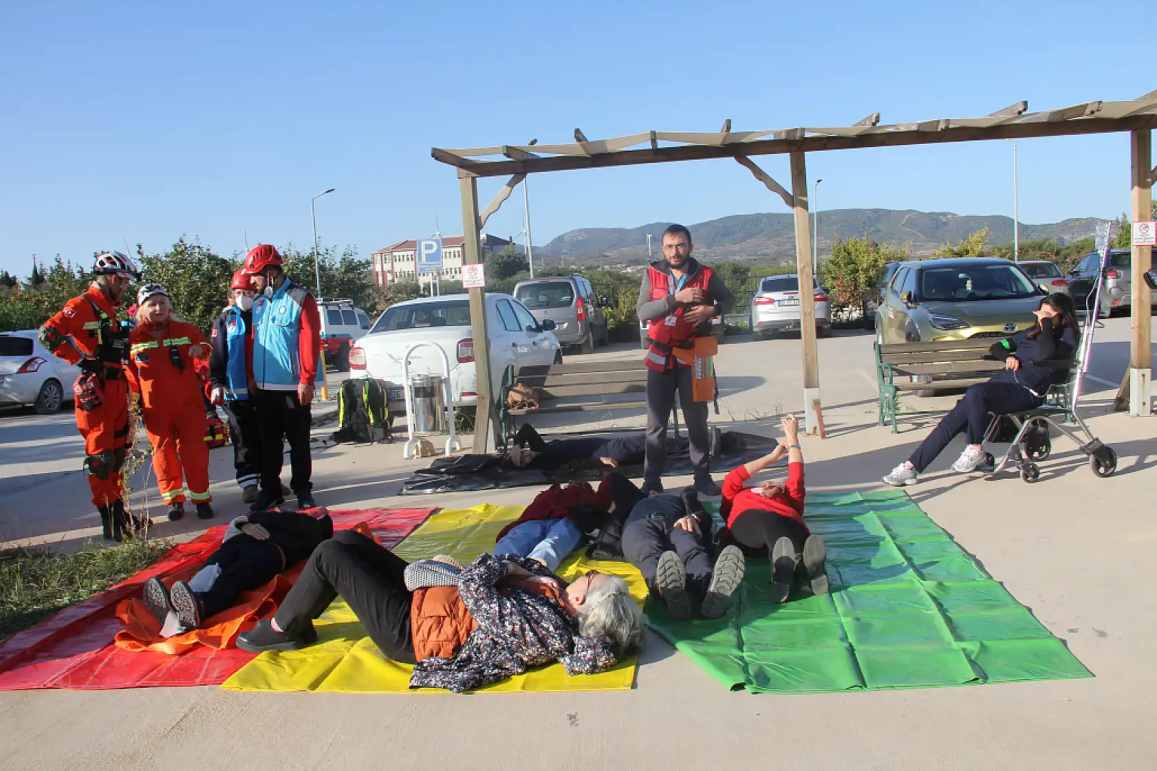 Datça Devlet Hastanesinde deprem tatbikatı yapıldı