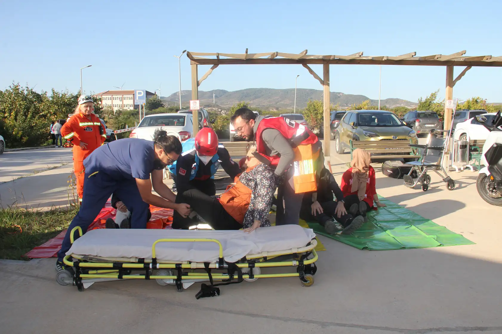 Datça Devlet Hastanesinde deprem tatbikatı yapıldı