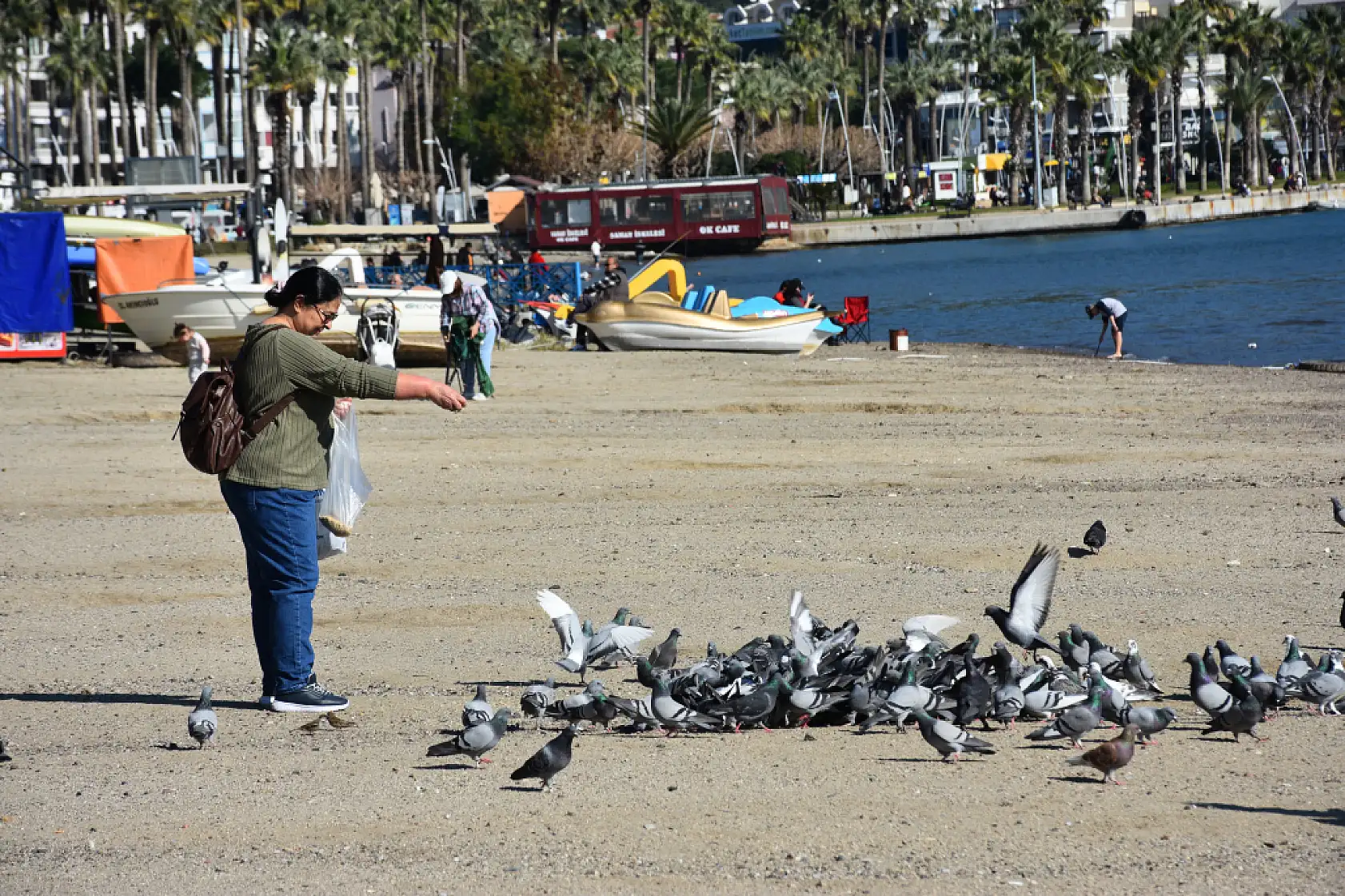 Muğla'da güneşli hava sahilleri hareketlendirdi