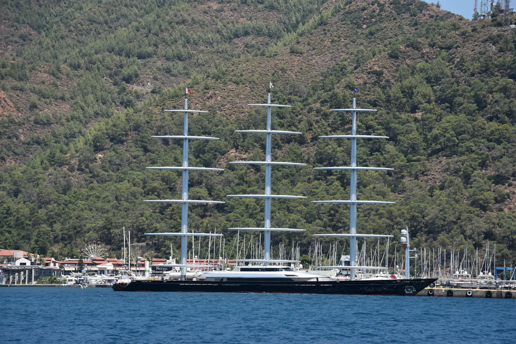 'Maltese Falcon' isimli lüks yat Marmaris'te