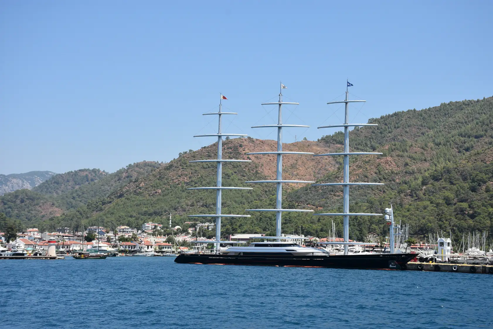 'Maltese Falcon' isimli lüks yat Marmaris'te