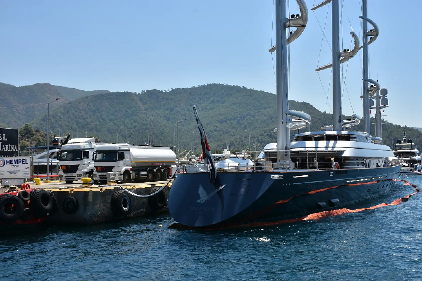 'Maltese Falcon' isimli lüks yat Marmaris'te