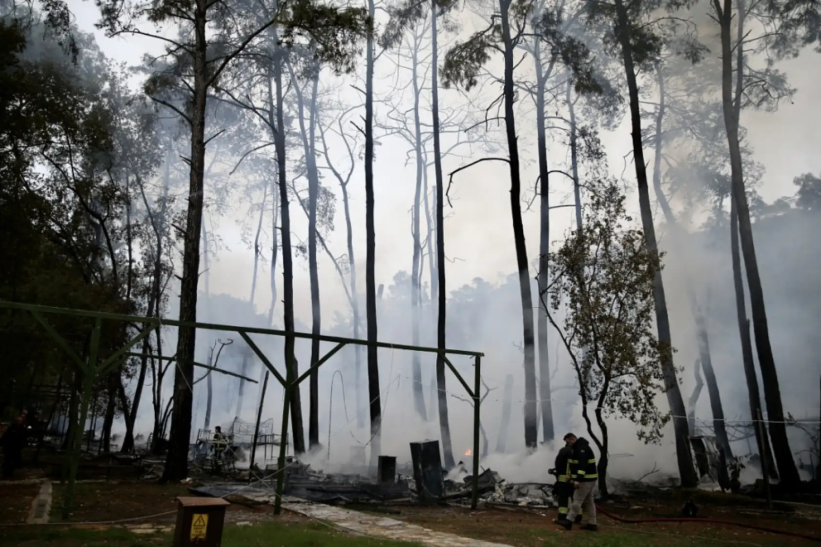 Fethiye'de kamp alanında çıkan yangın kontrol altına alındı