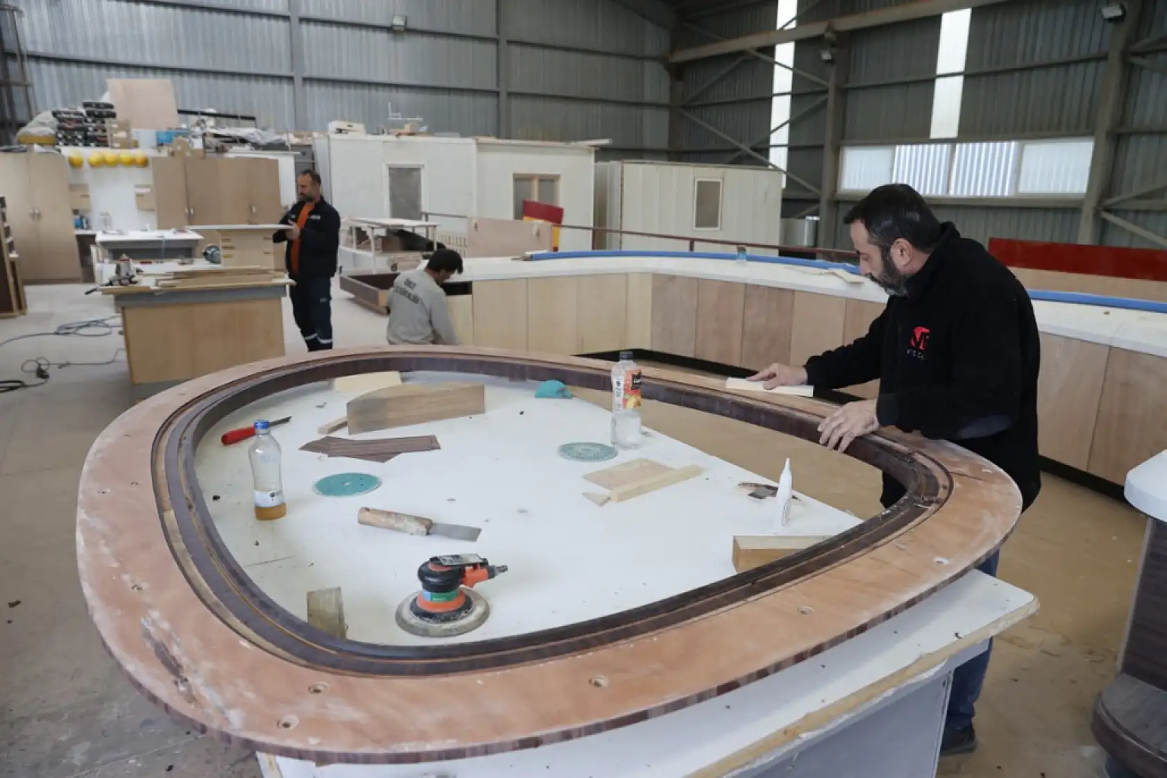 Bodrum'da yat imalatı kış aylarında da aralıksız sürüyor