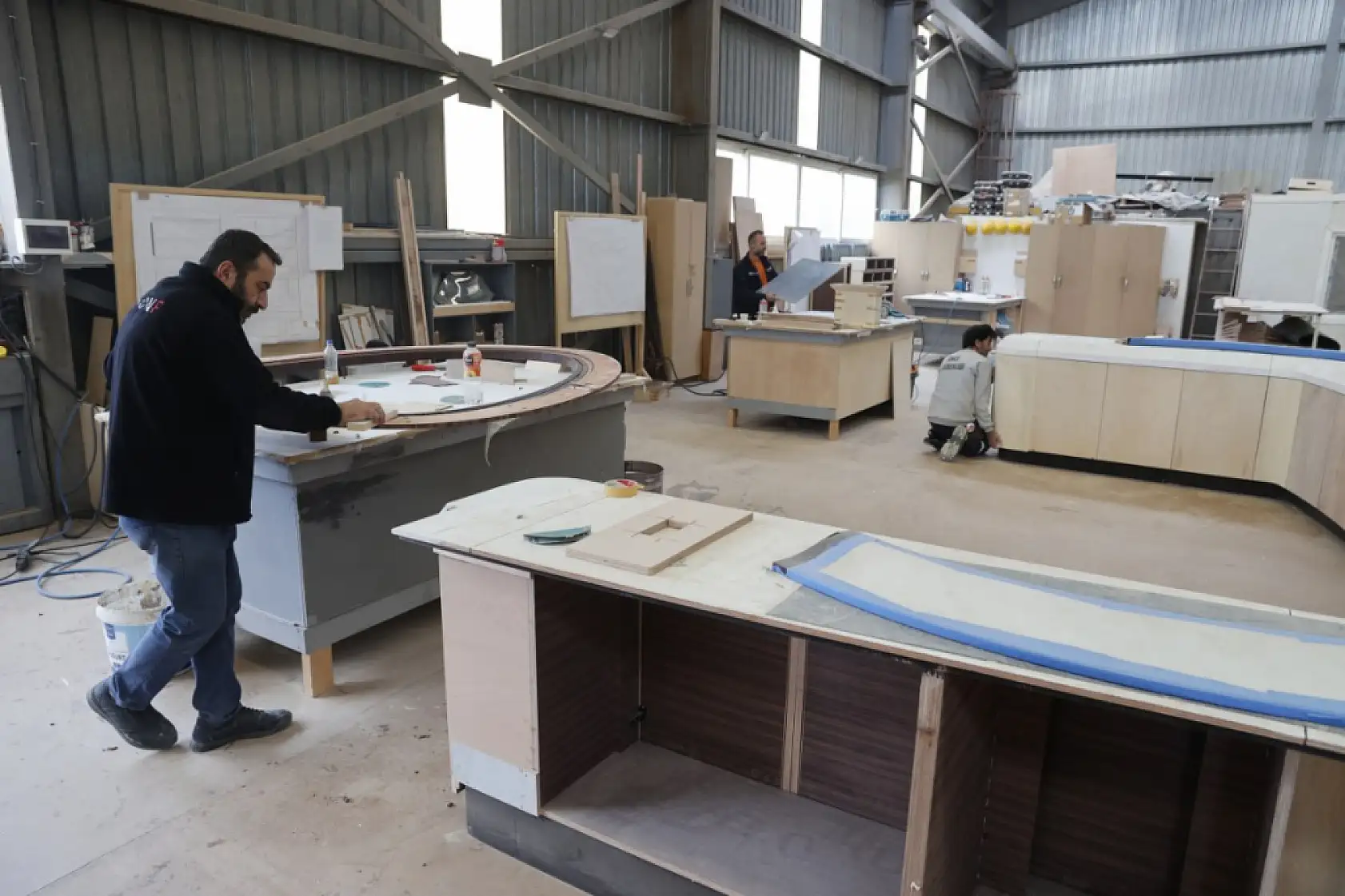 Bodrum'da yat imalatı kış aylarında da aralıksız sürüyor