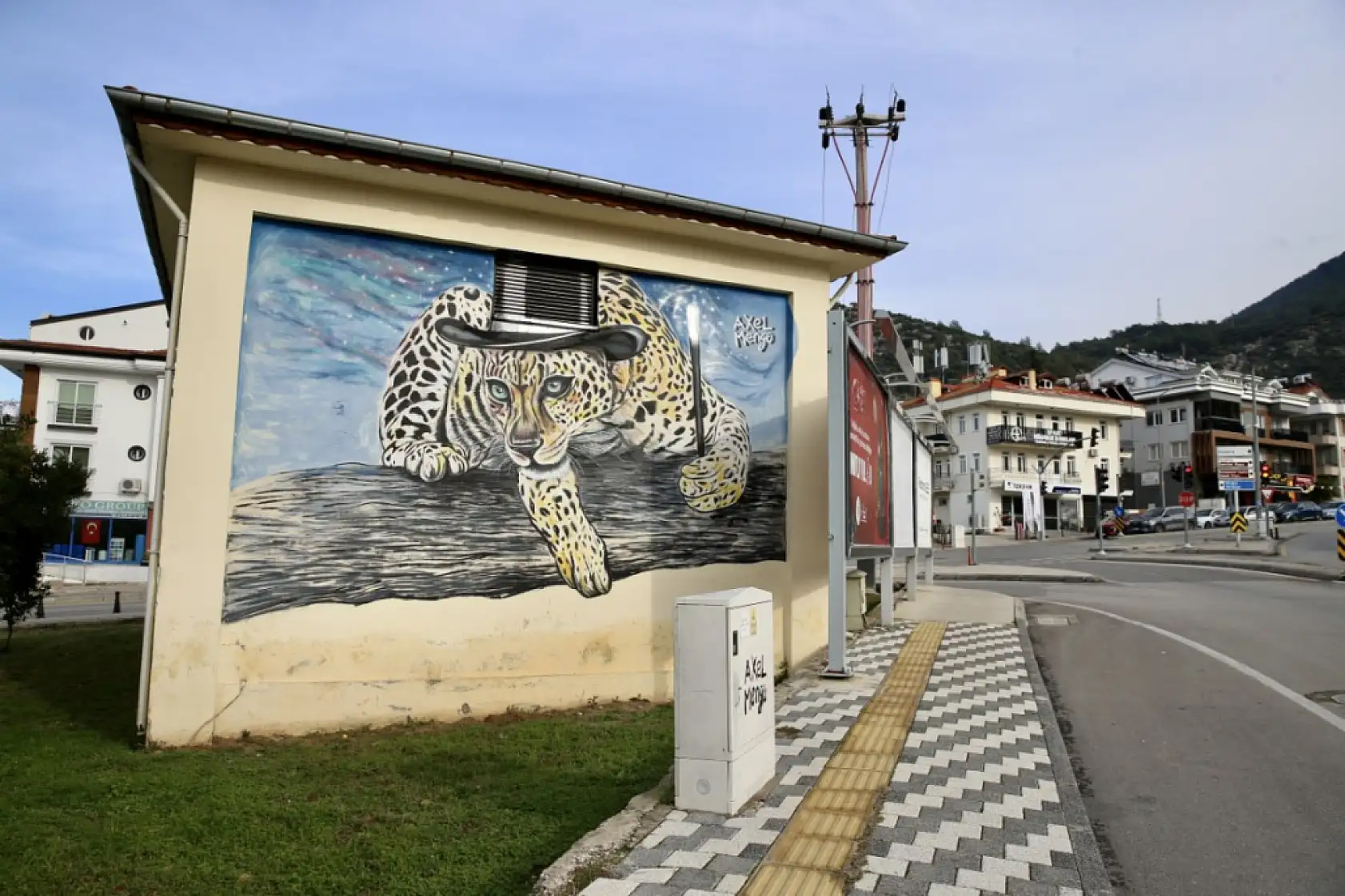 'Grafiti' sanatçısı Axel Mengü, Fethiye'ye renk katıyor