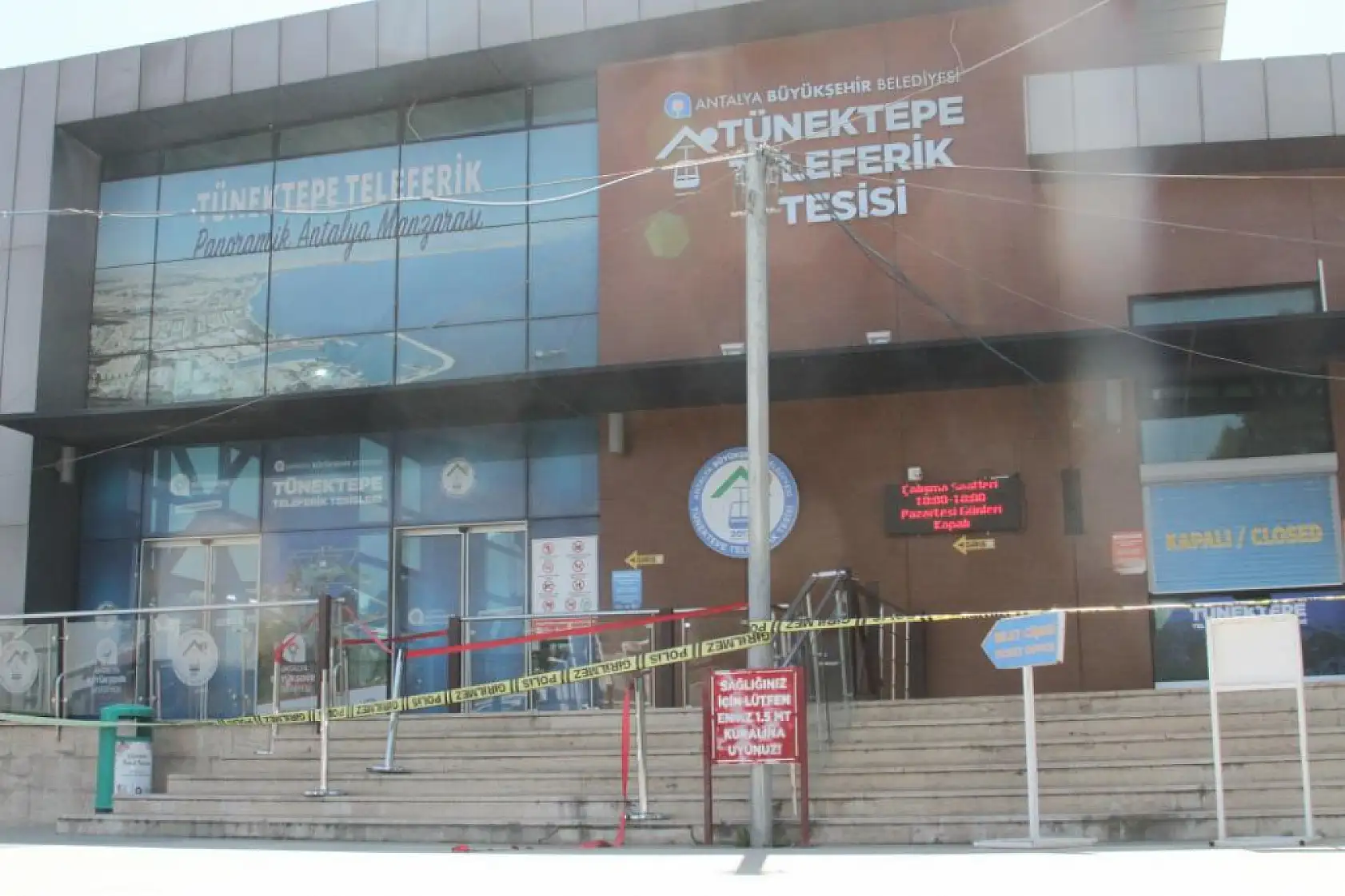 Faciadan dönülen teleferik alanında sessizlik hakim