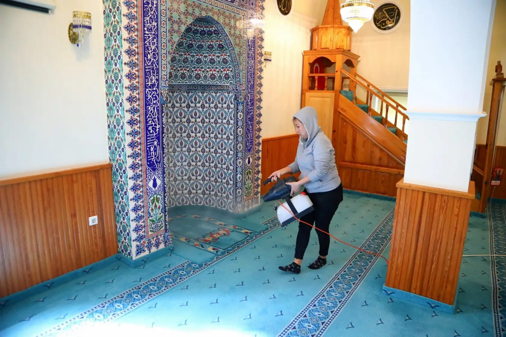 Bodrum Belediyesi'nden Ramazan öncesi cami temizliği