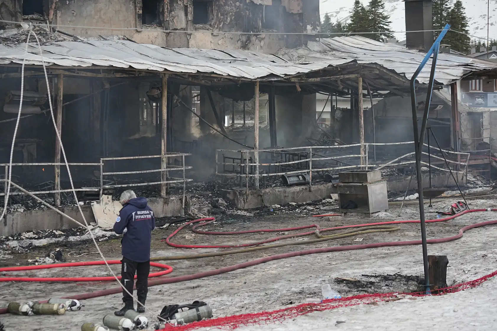 Uludağ'da Kervansaray Otel'de Yangın