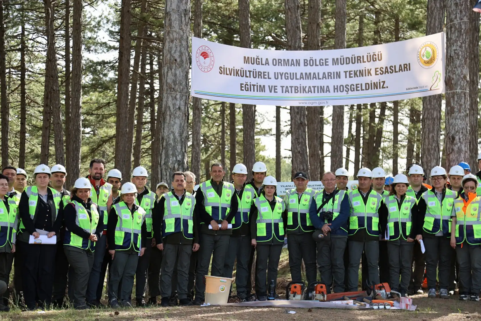 Muğla Orman Bölge Müdürlüğü'nde silvikültür tatbikatları tamamlandı