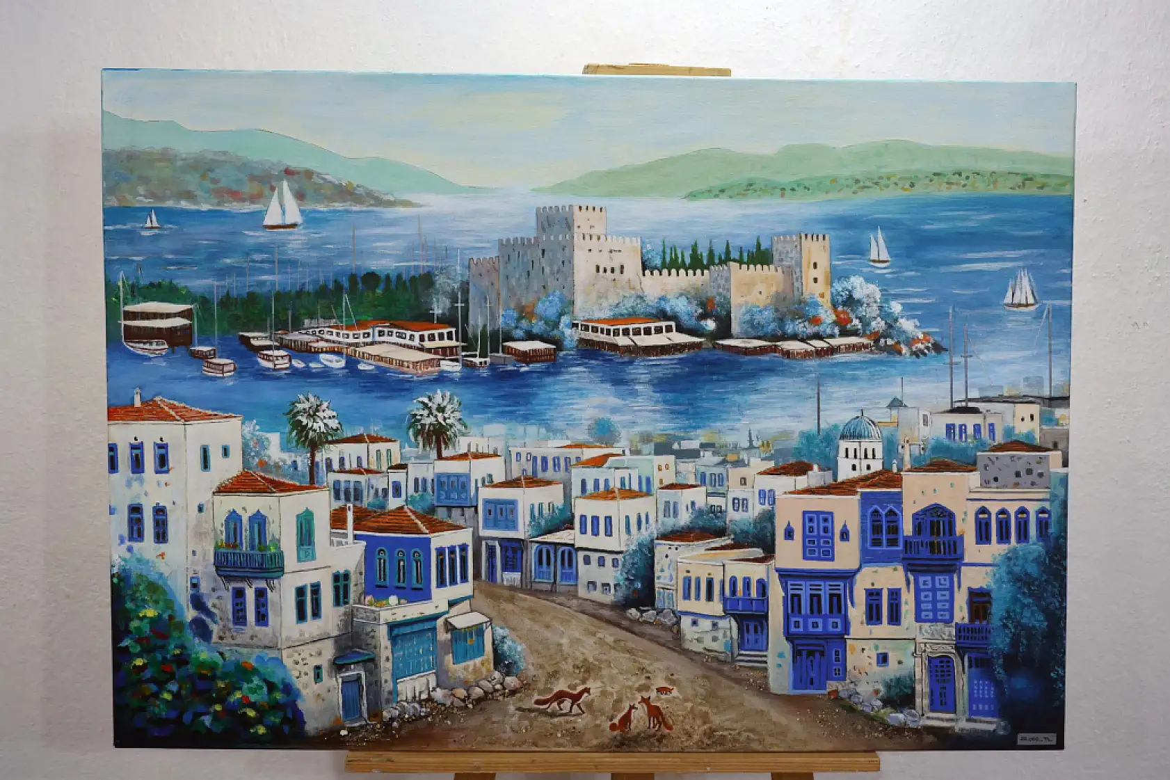 Sanat kardeşliği sergisi Menteşe'de açıldı