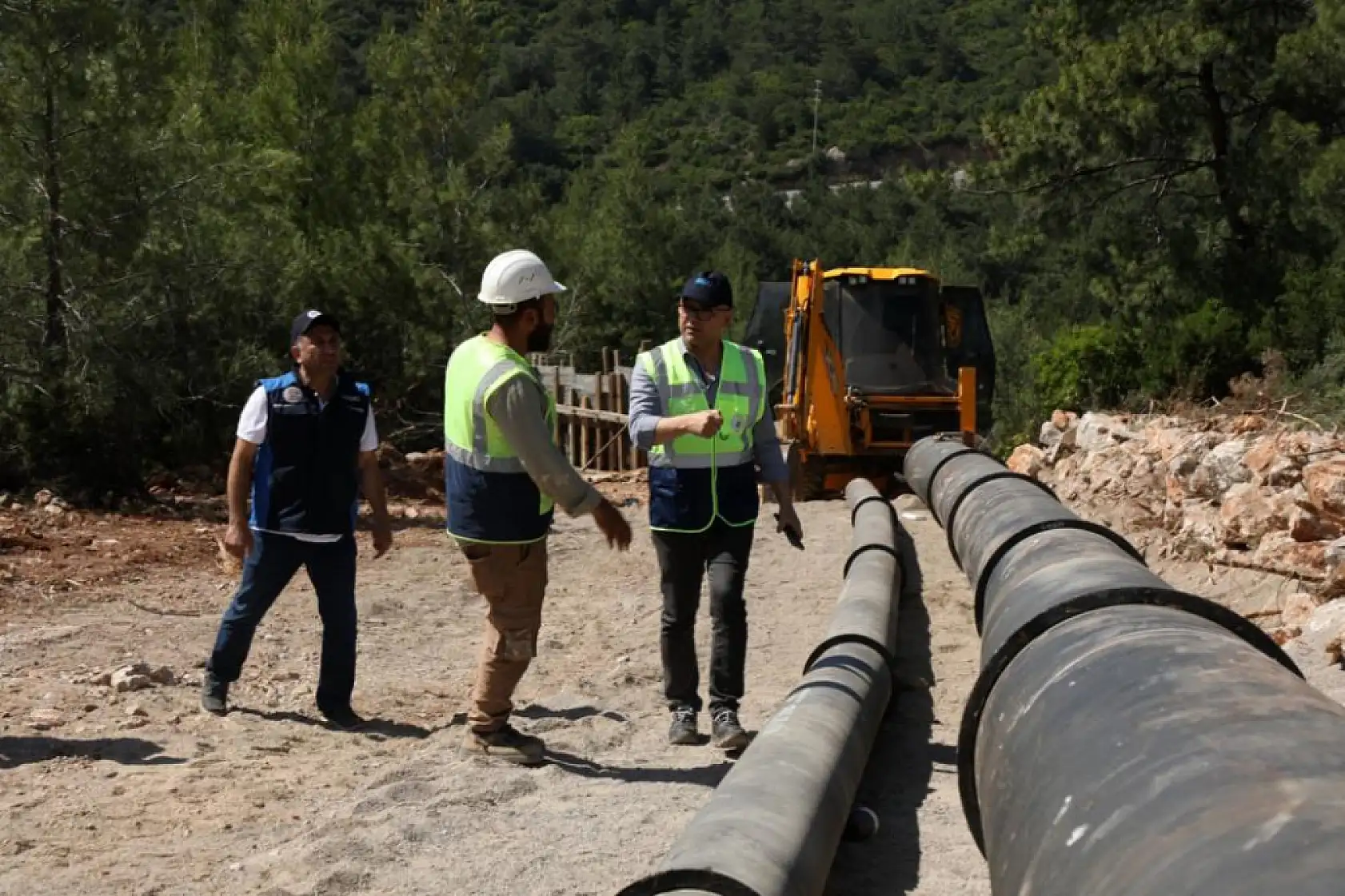Bodrum'da arızalı su isale hatlarının 3 bin 200 metresi yenilendi