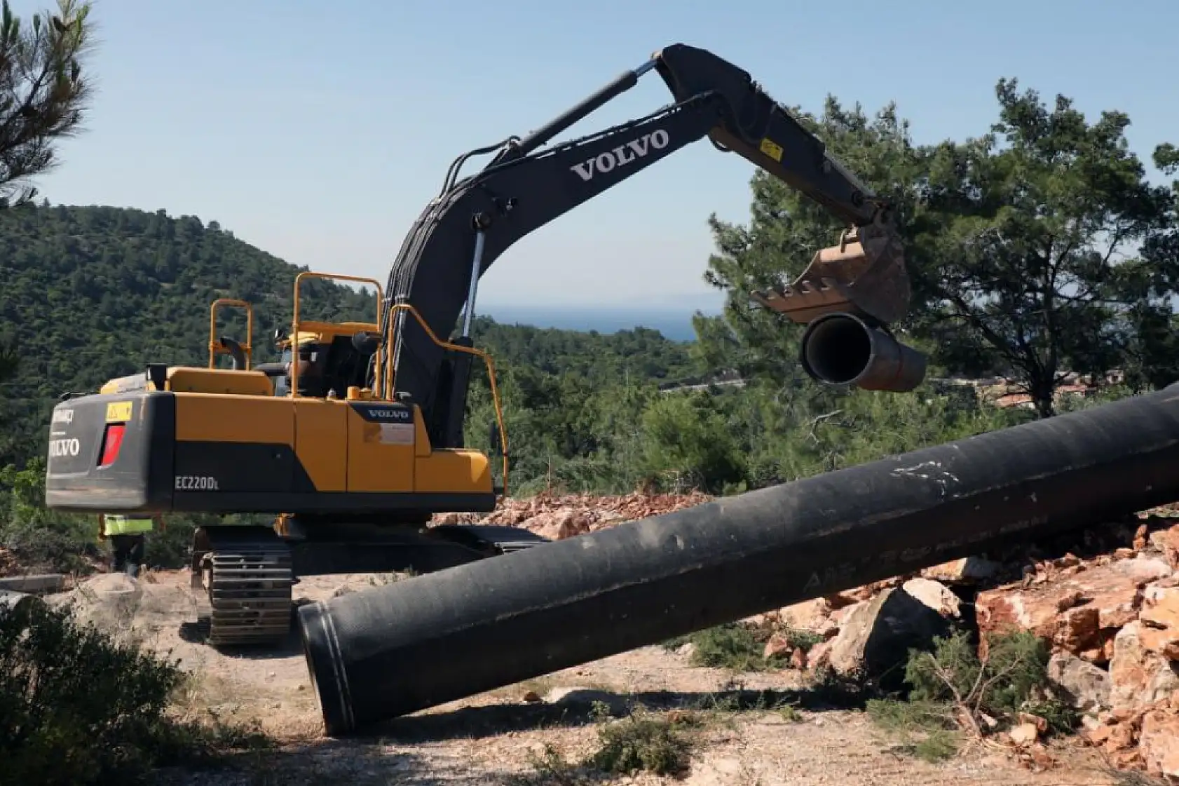 Bodrum'da arızalı su isale hatlarının 3 bin 200 metresi yenilendi