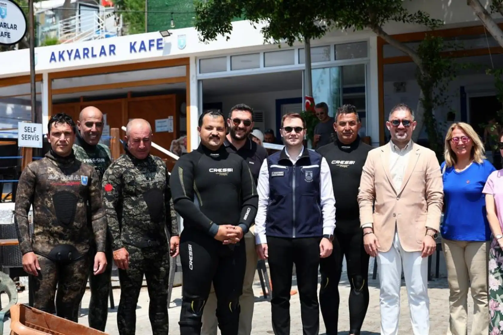 Bodrum Akyarlar'da deniz dibi temizliği