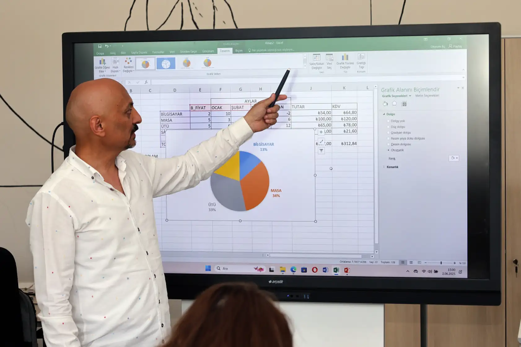 Menteşe Belediyesi personeline Temel Ofis programları eğitimi