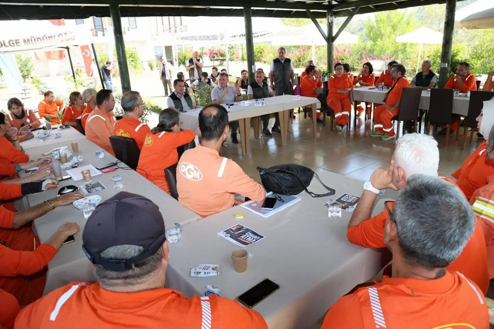 Fethiye'de orman yangını gönüllüleri ile toplantı yapıldı