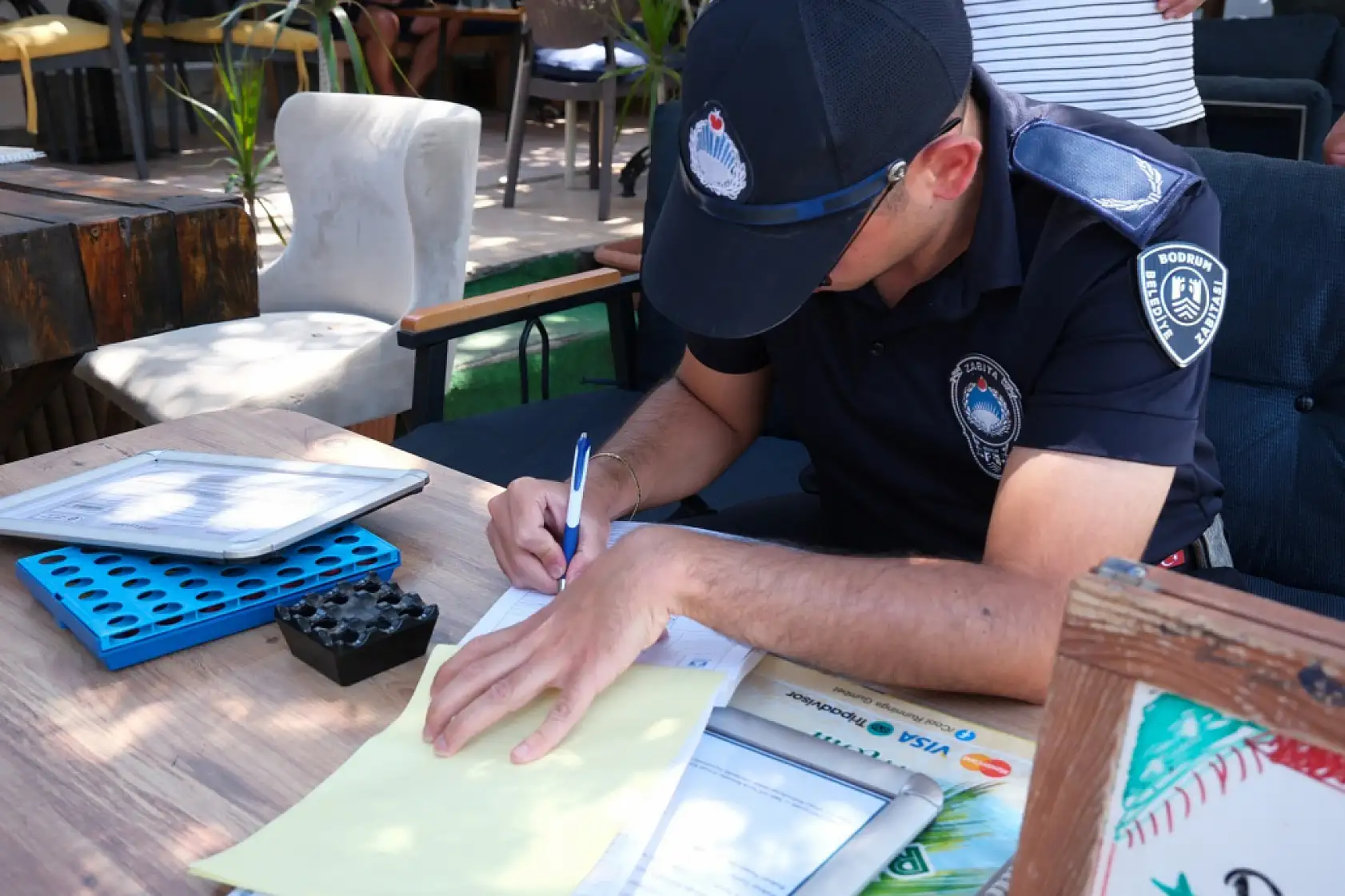 Bodrum'da zabıta ekiplerinden işgaliye denetimi