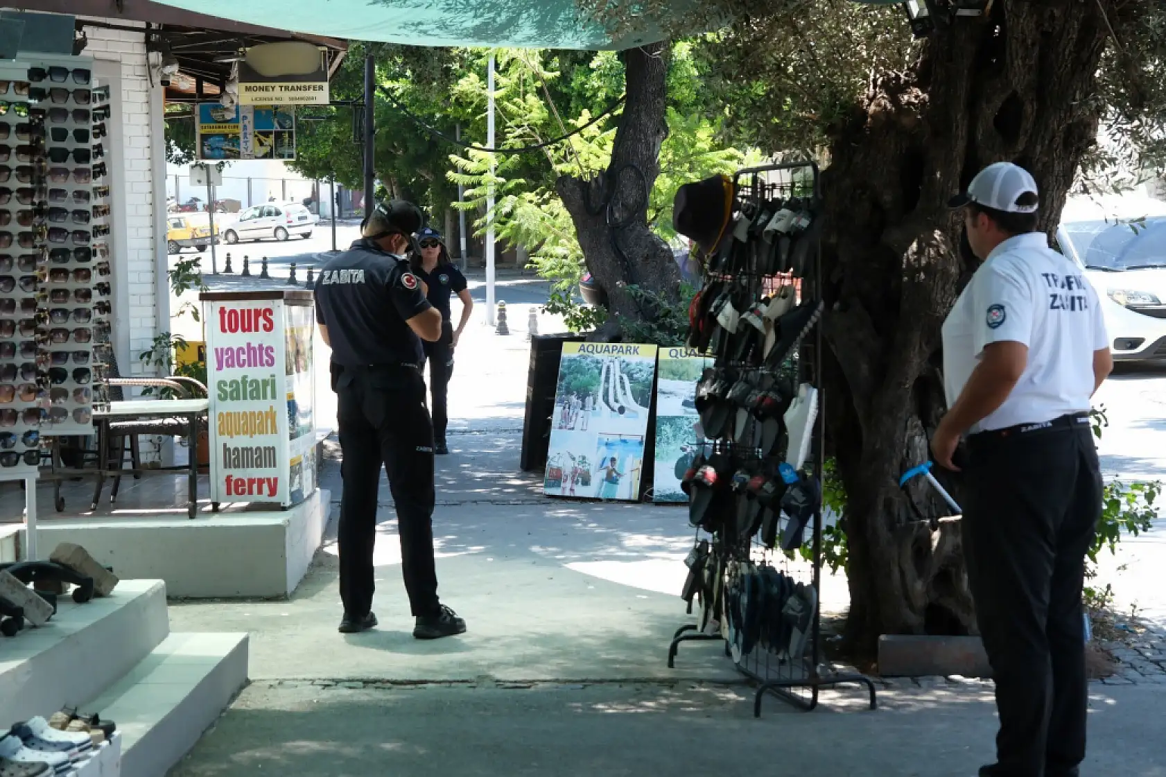 Bodrum'da zabıta ekiplerinden işgaliye denetimi