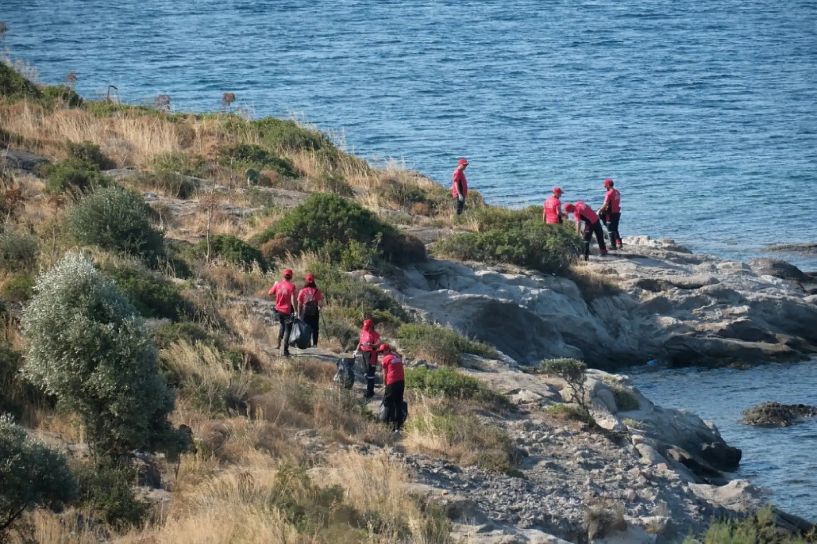 Bodrum'da 1,5 ton atık topladılar
