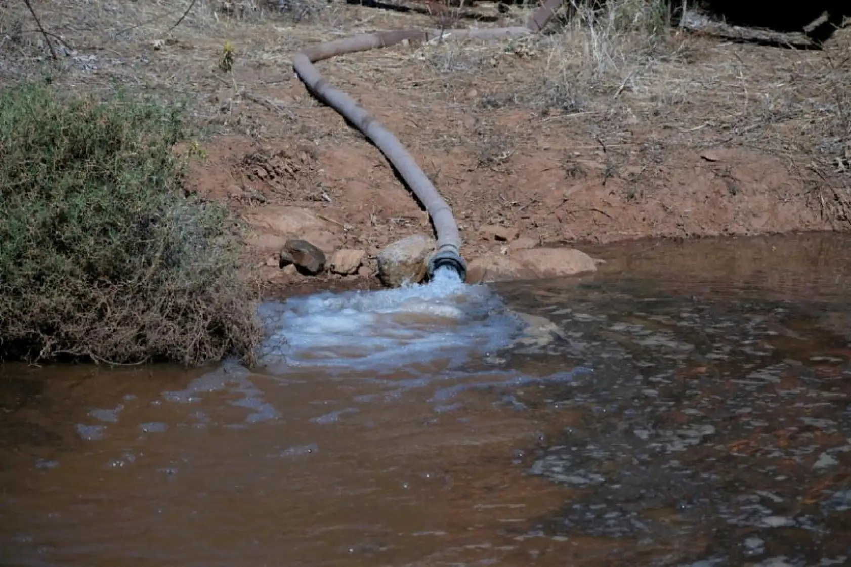 Bodrum'da göletlere su takviyesi yapıldı