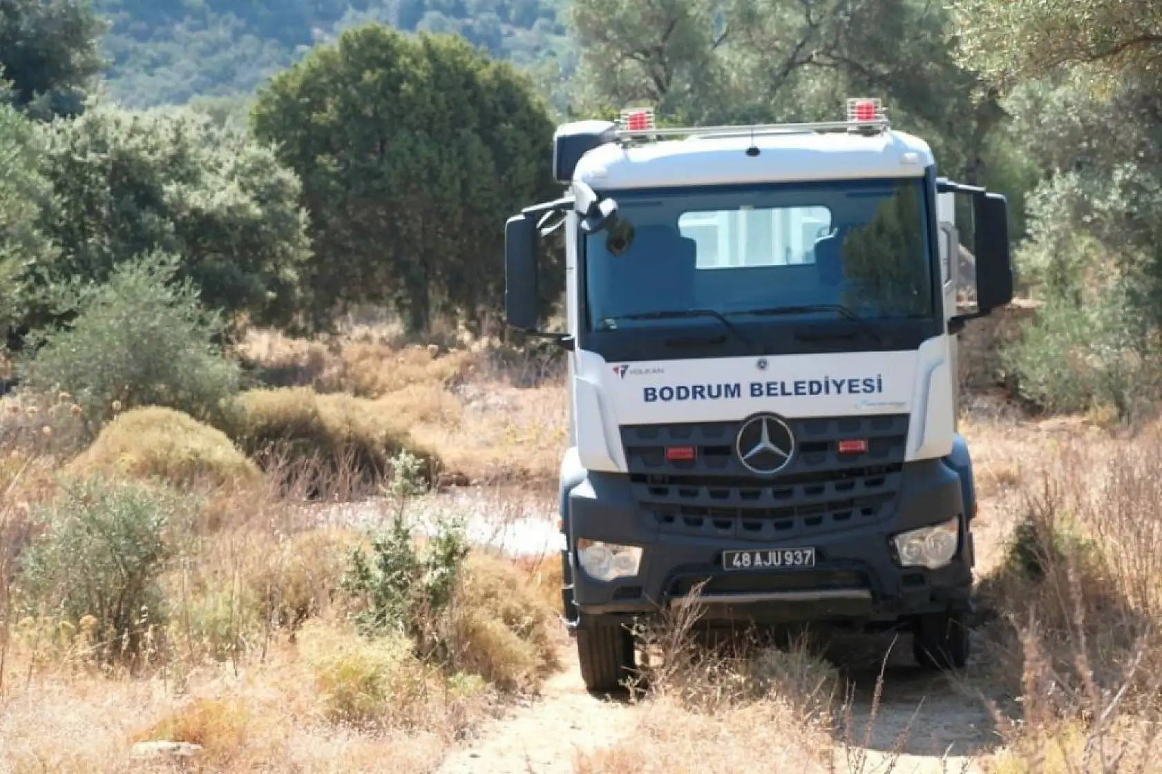Bodrum'da göletlere su takviyesi yapıldı