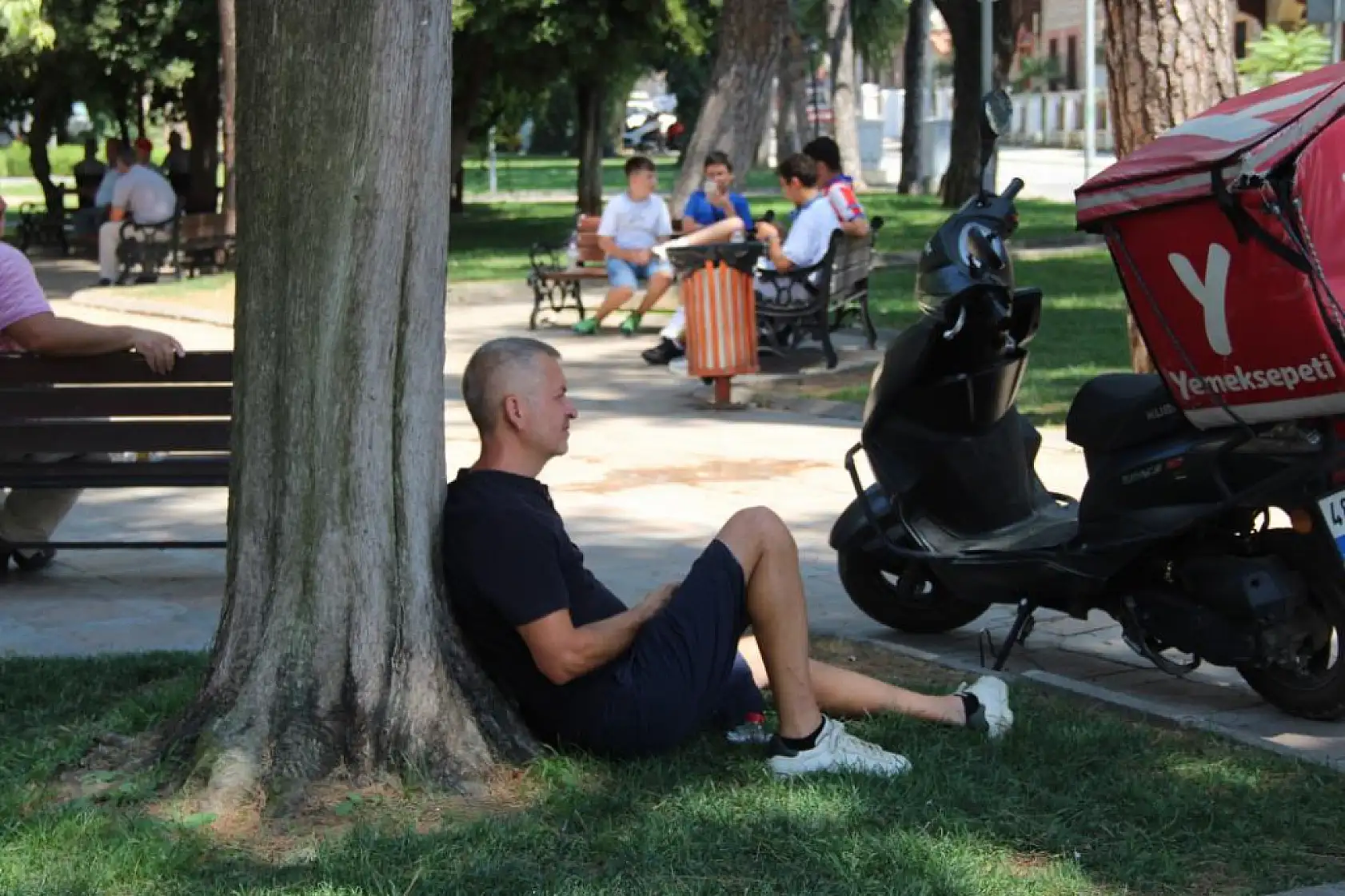 Menteşe'de kavurucu sıcak etkili oluyor