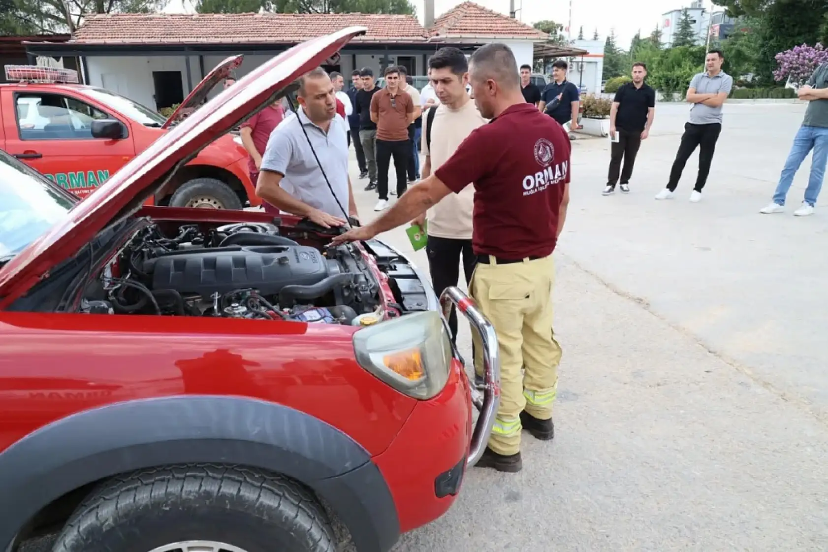 Muğla Orman Bölge Müdürlüğünde yeni atanan şoförlere işbaşı eğitimi