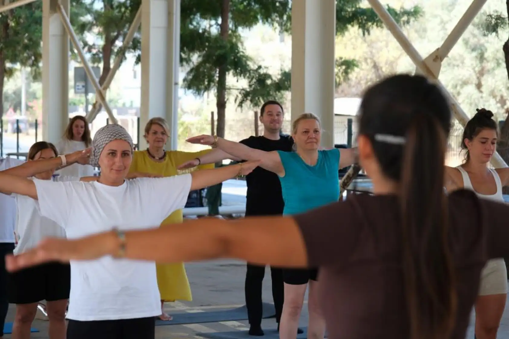 Bodrum'da açık hava spor günü