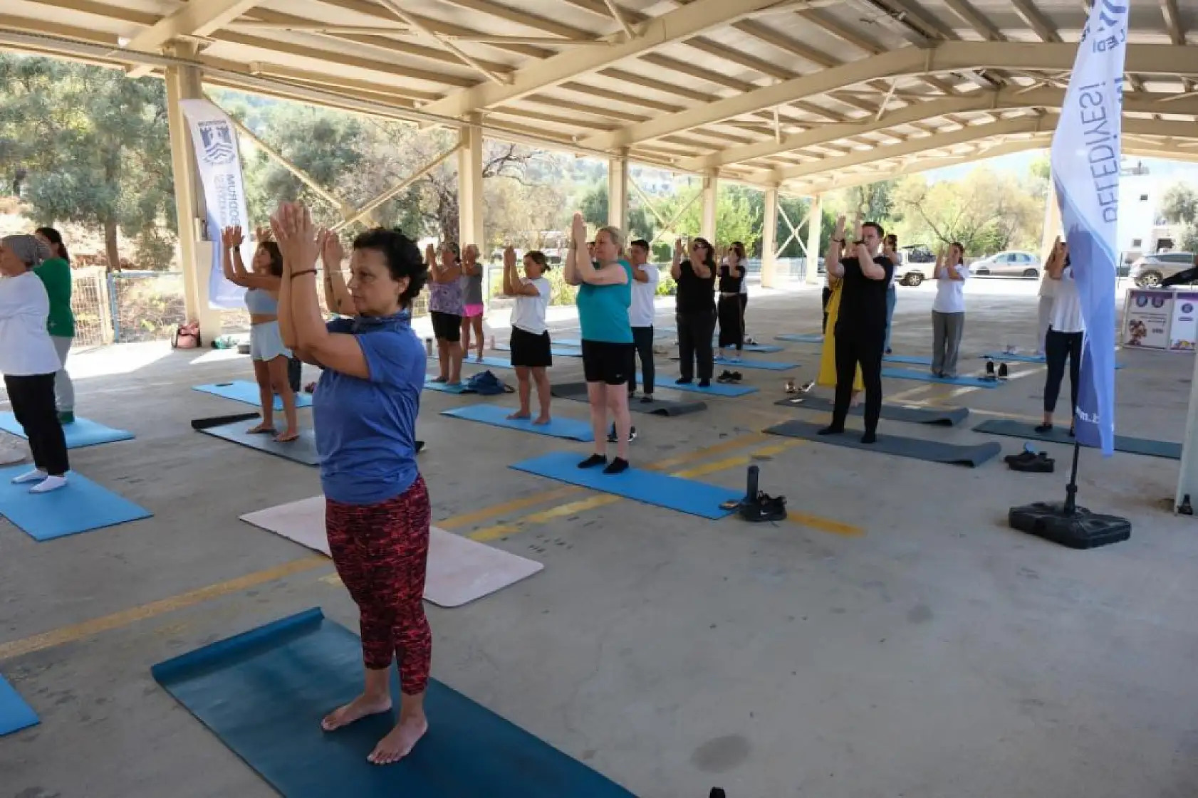Bodrum'da açık hava spor günü