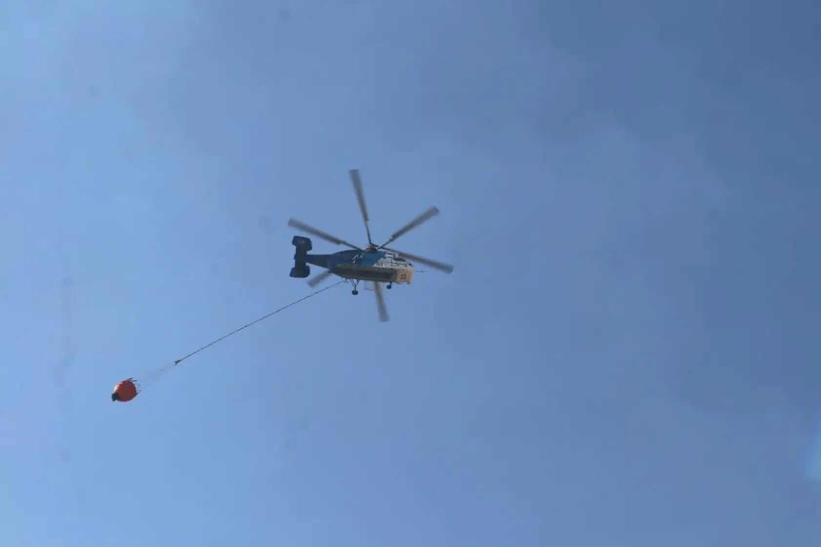 Denizli'de yangının 5. gününde havadan müdahale yeniden başladı