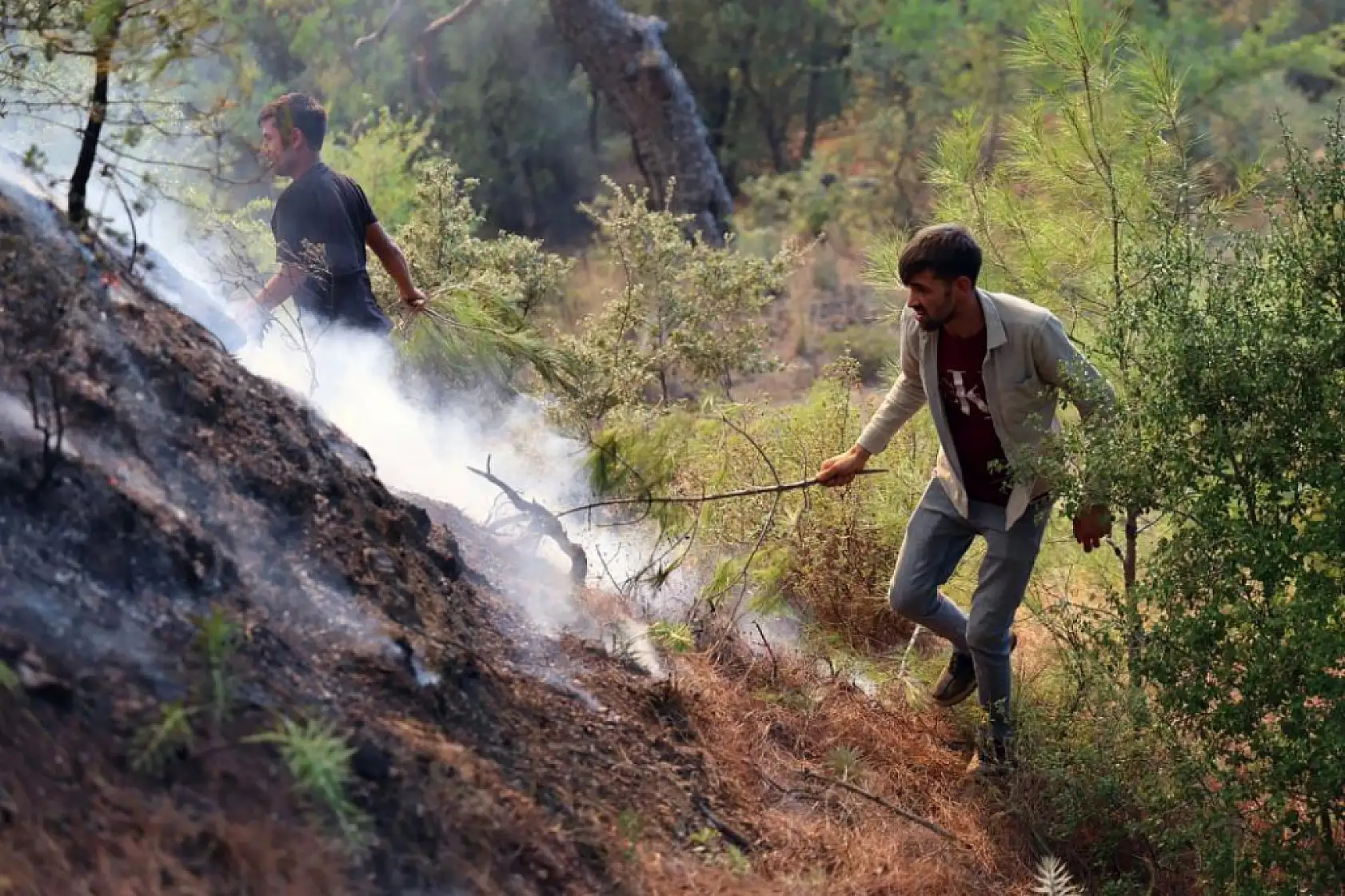 Muğla'da alev savaşçılarının en büyük rakibi rüzgâr
