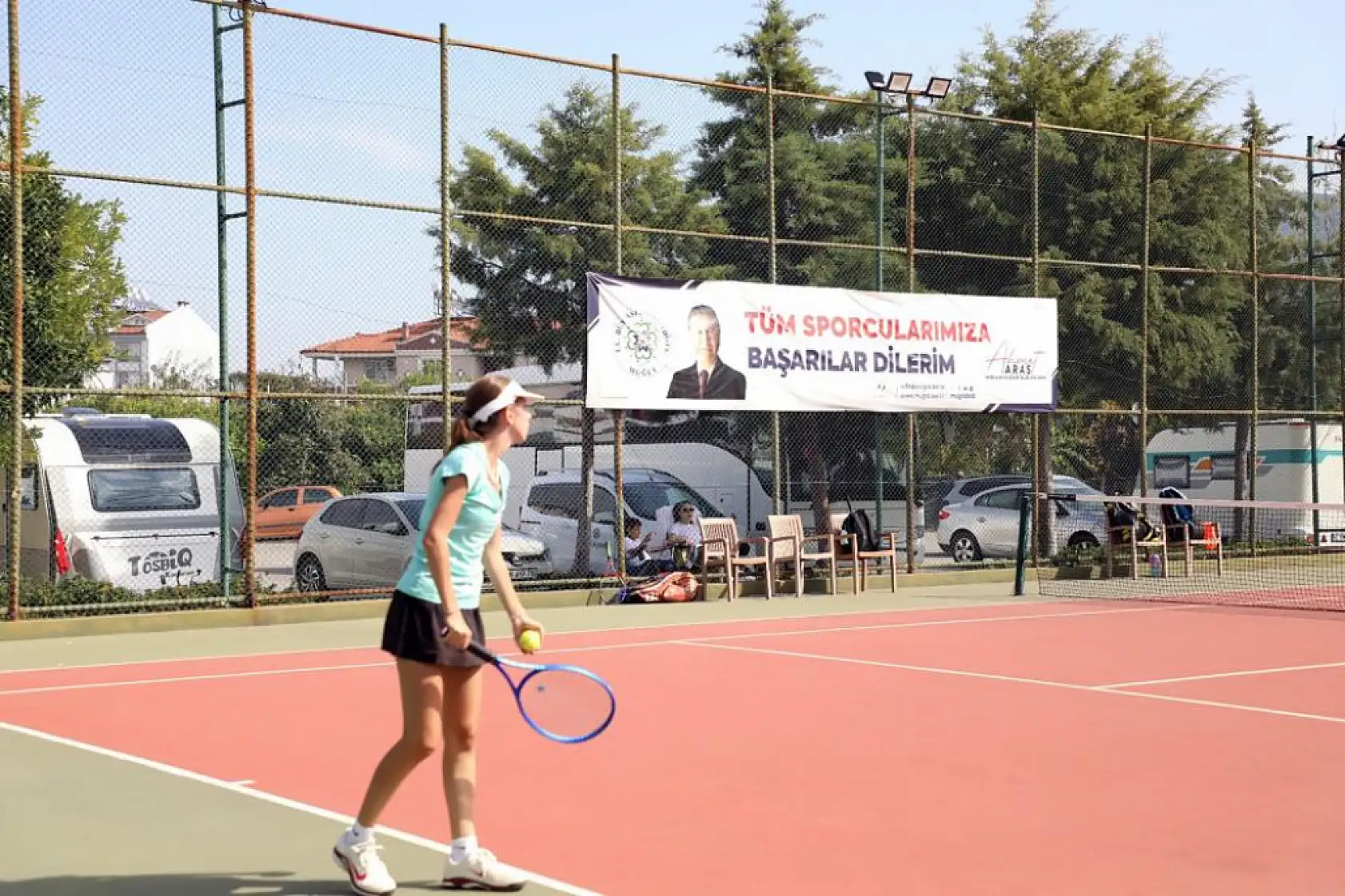 Dalaman'da Cumhuriyet coşkusu tenis ile kutlandı
