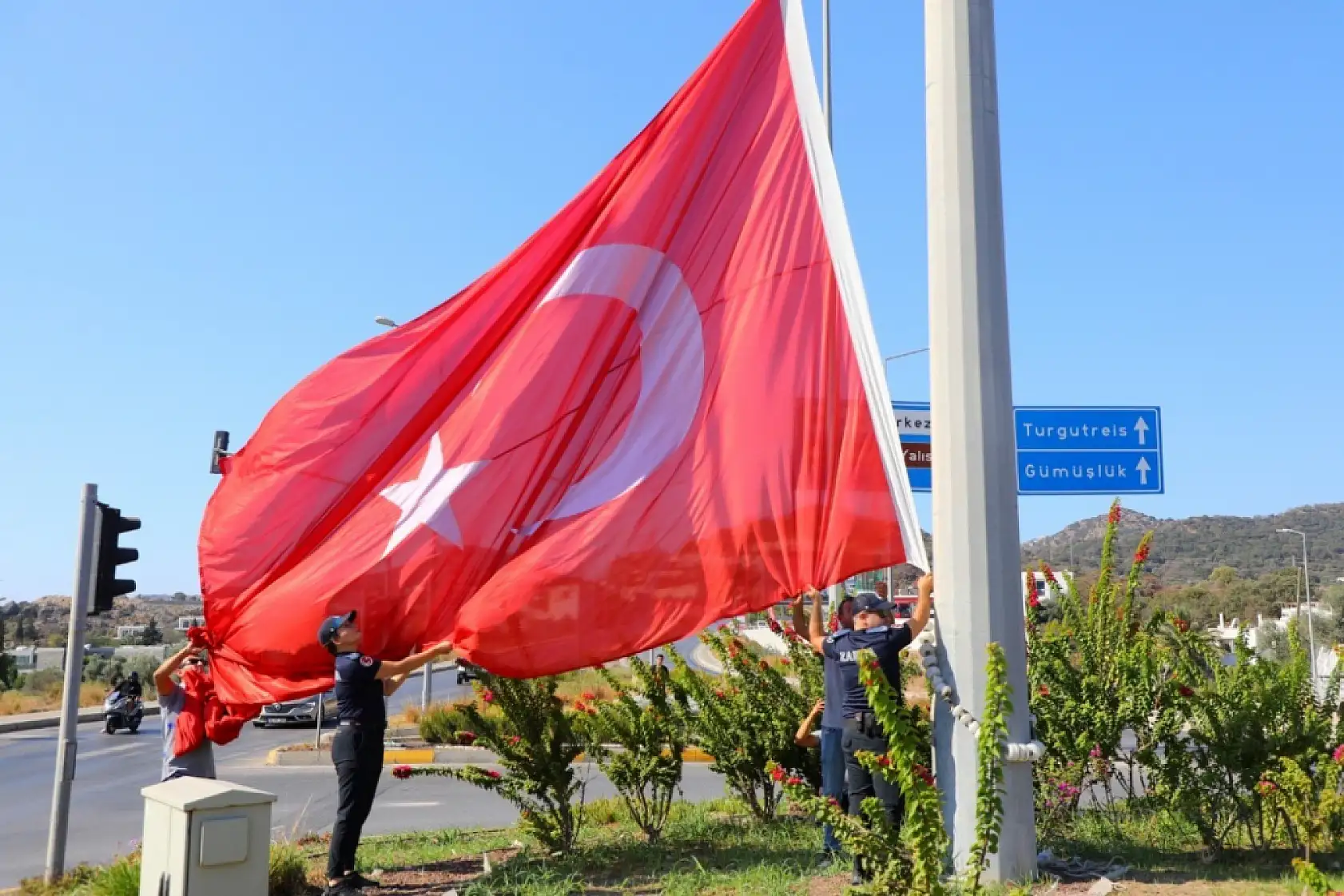Bodrum'da Cumhuriyet Bayramı'na özel teşekkür