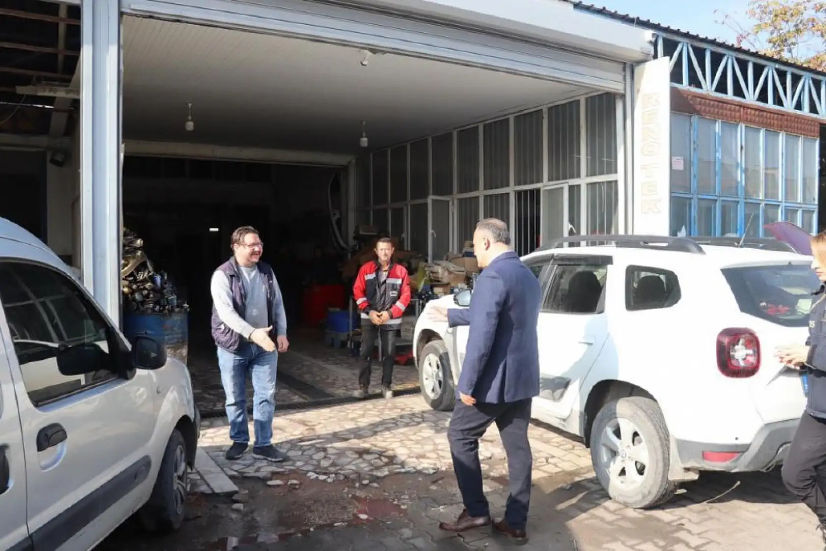 Kaymakam İlhan, sanayi esnafının sorunlarını dinledi