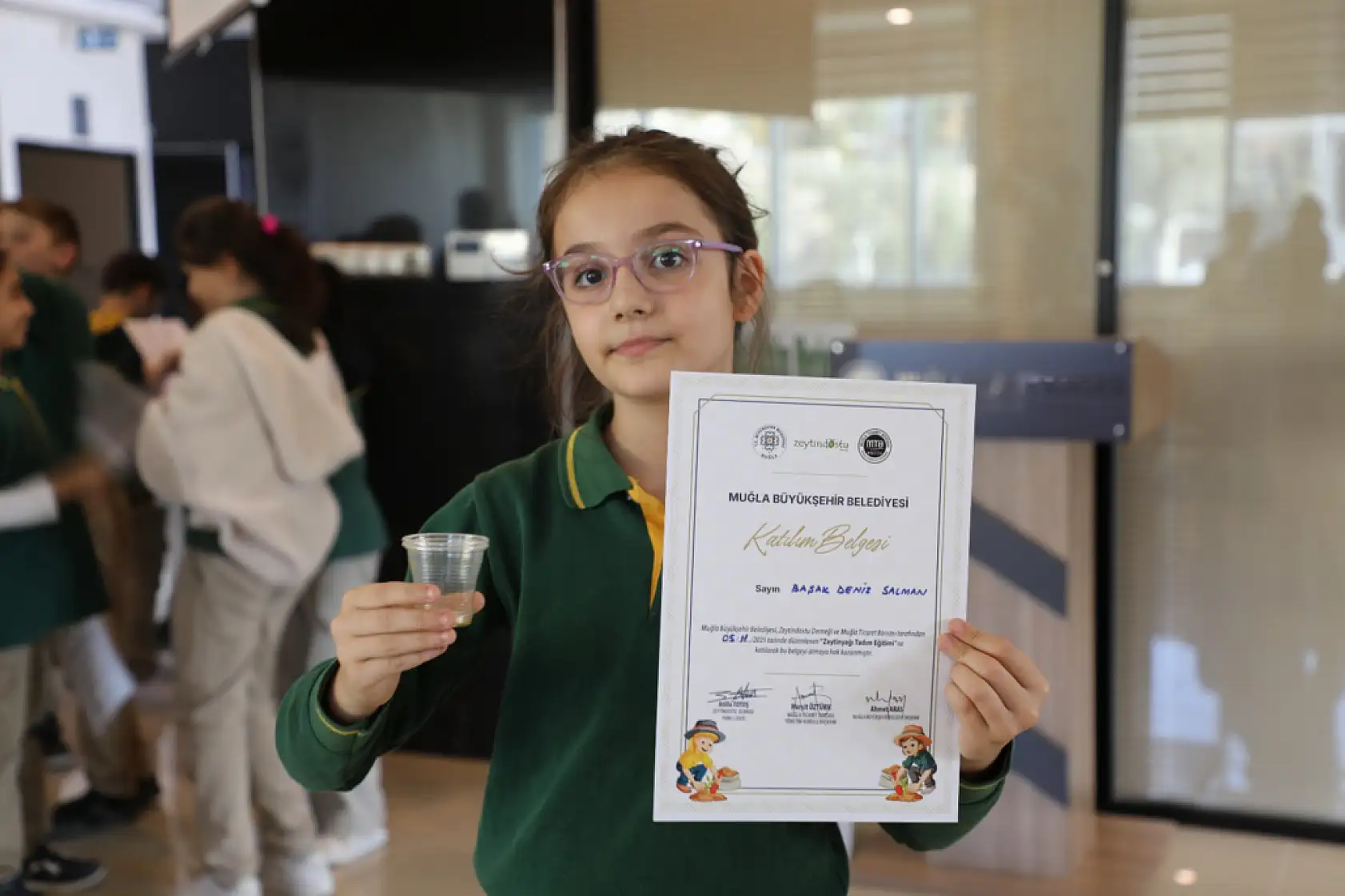 Muğla'da Zeytinyağı bilinci çocuk yaşta filizleniyor