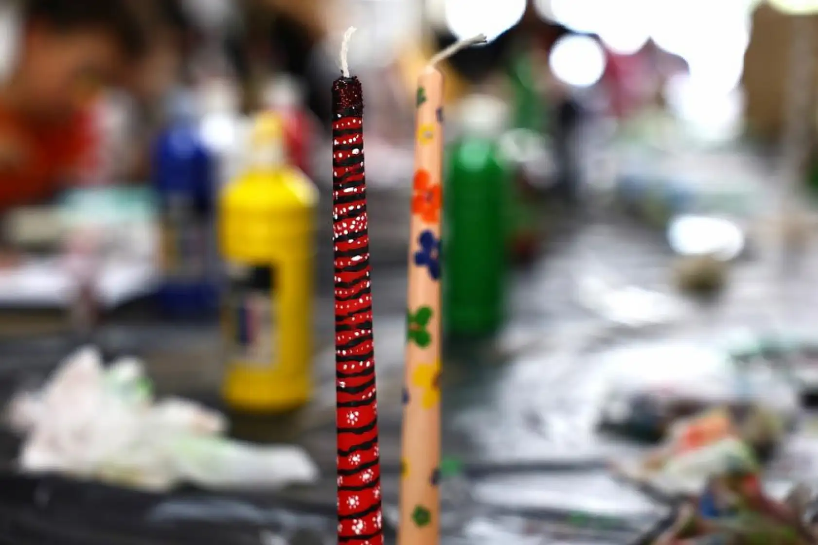 Bodrum'da üç kuşak mum boyama atölyesinde buluştu