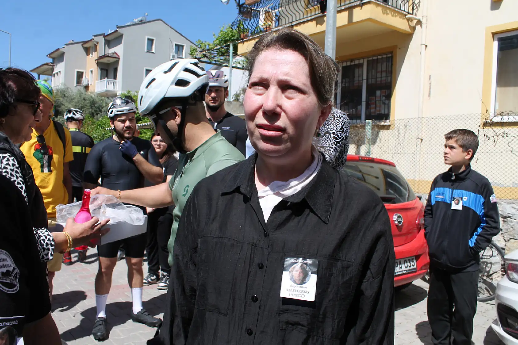 Fethiye'de bisikletçiler trafik kazasında kaybettikleri arkadaşları için bir arada