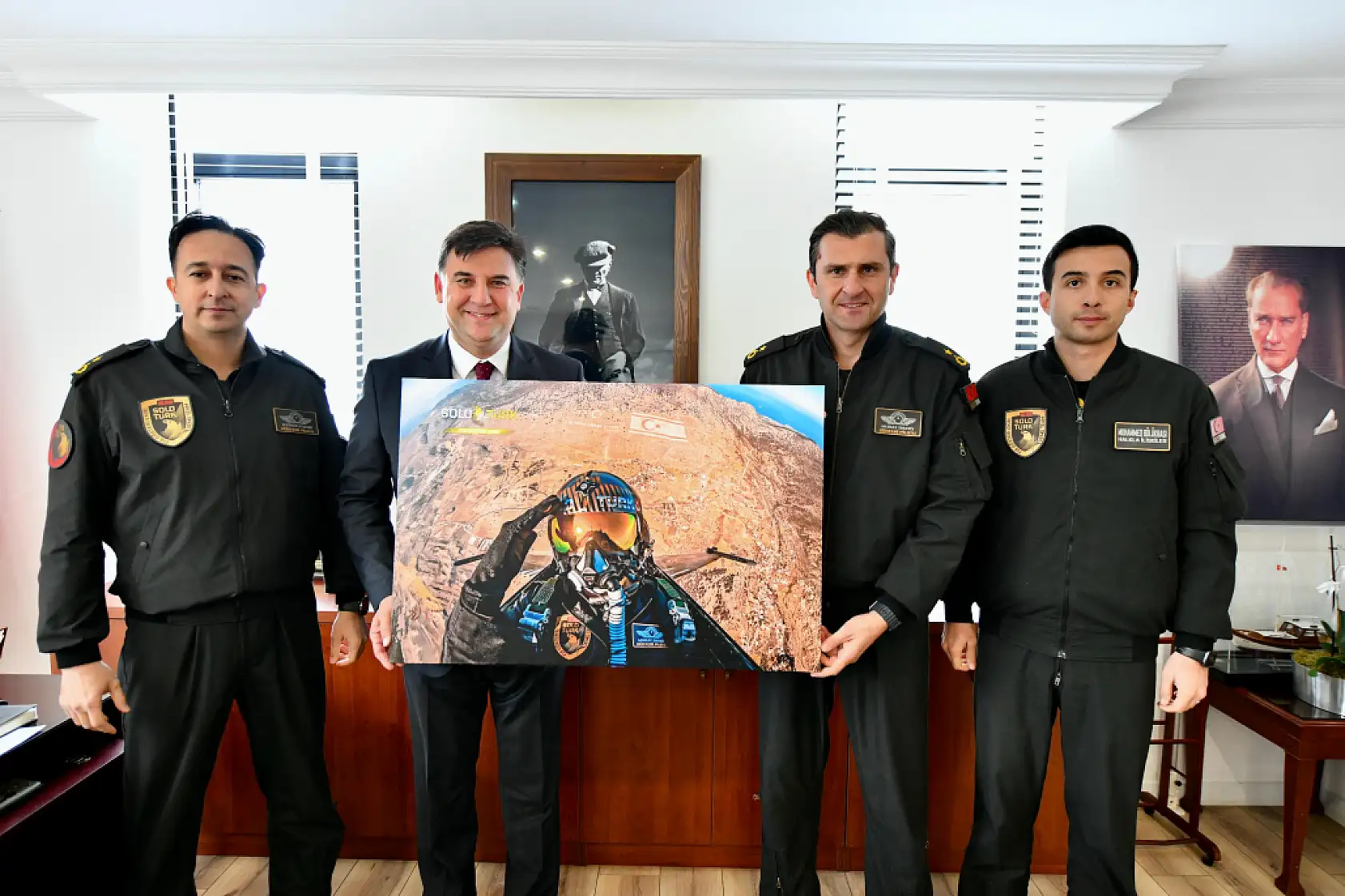SOLOTÜRK Pilotlarından Başkan Karaca'ya Ziyaret