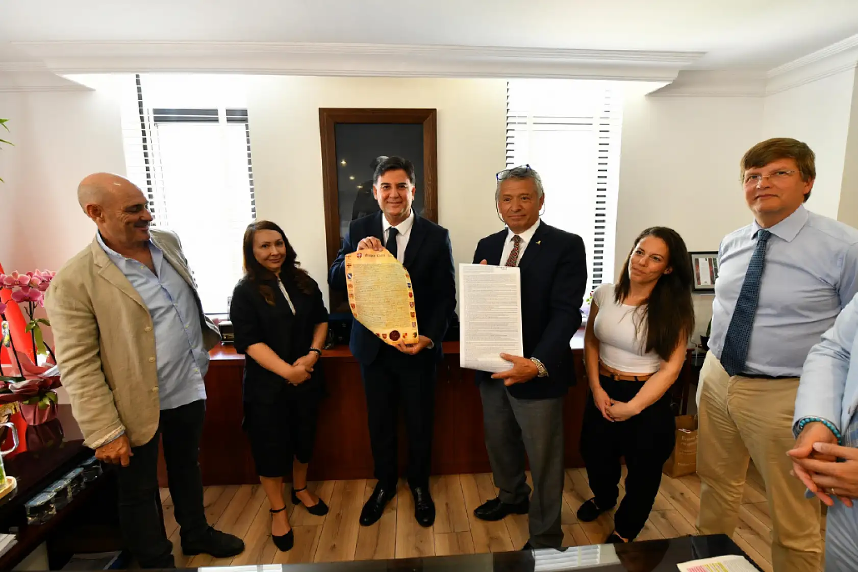 Başkan Karaca, İngiliz Heyeti Ağırladı