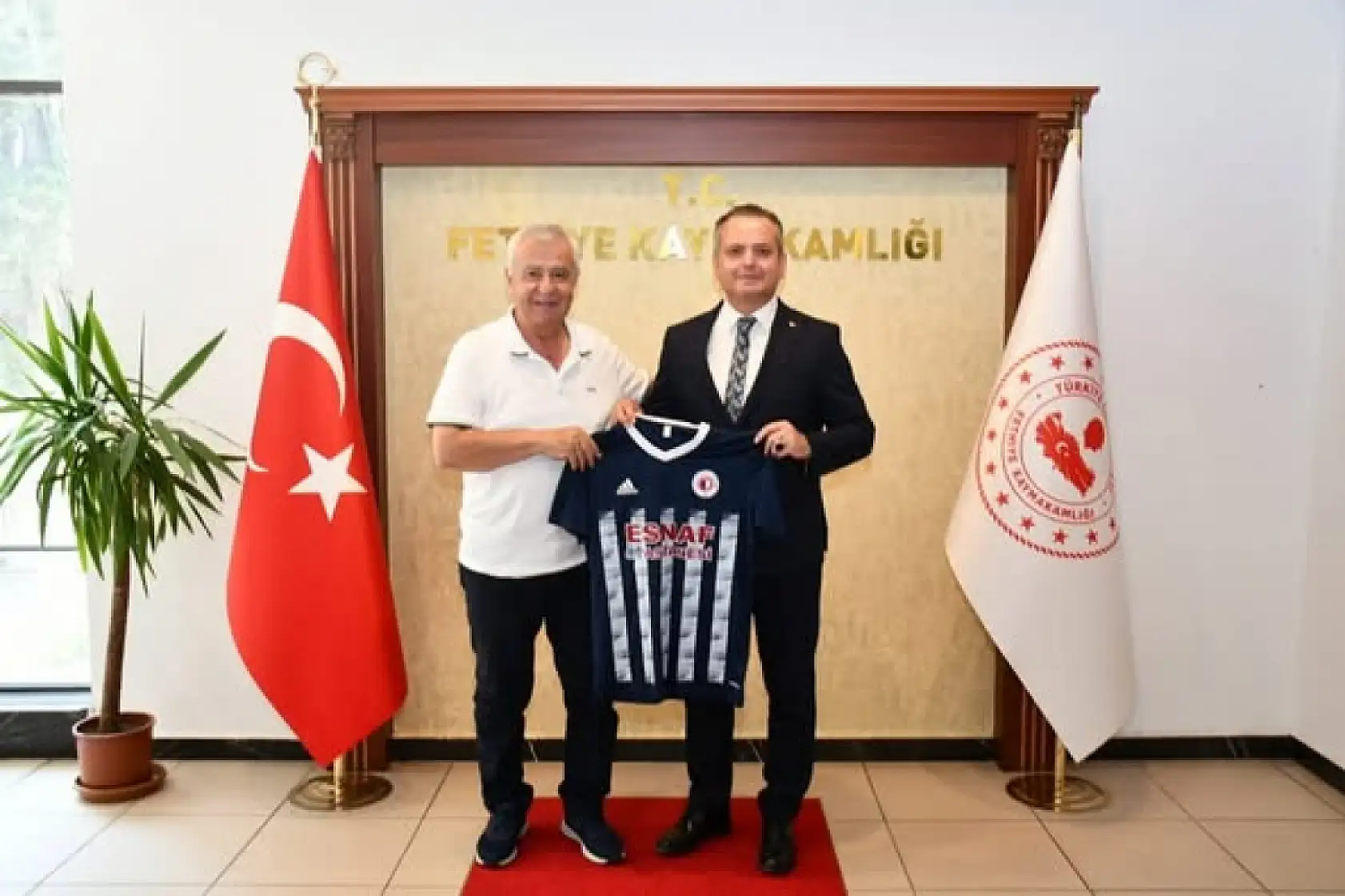 Fethiyespor'dan Kaymakam Fatih Akkaya'ya Ziyaret