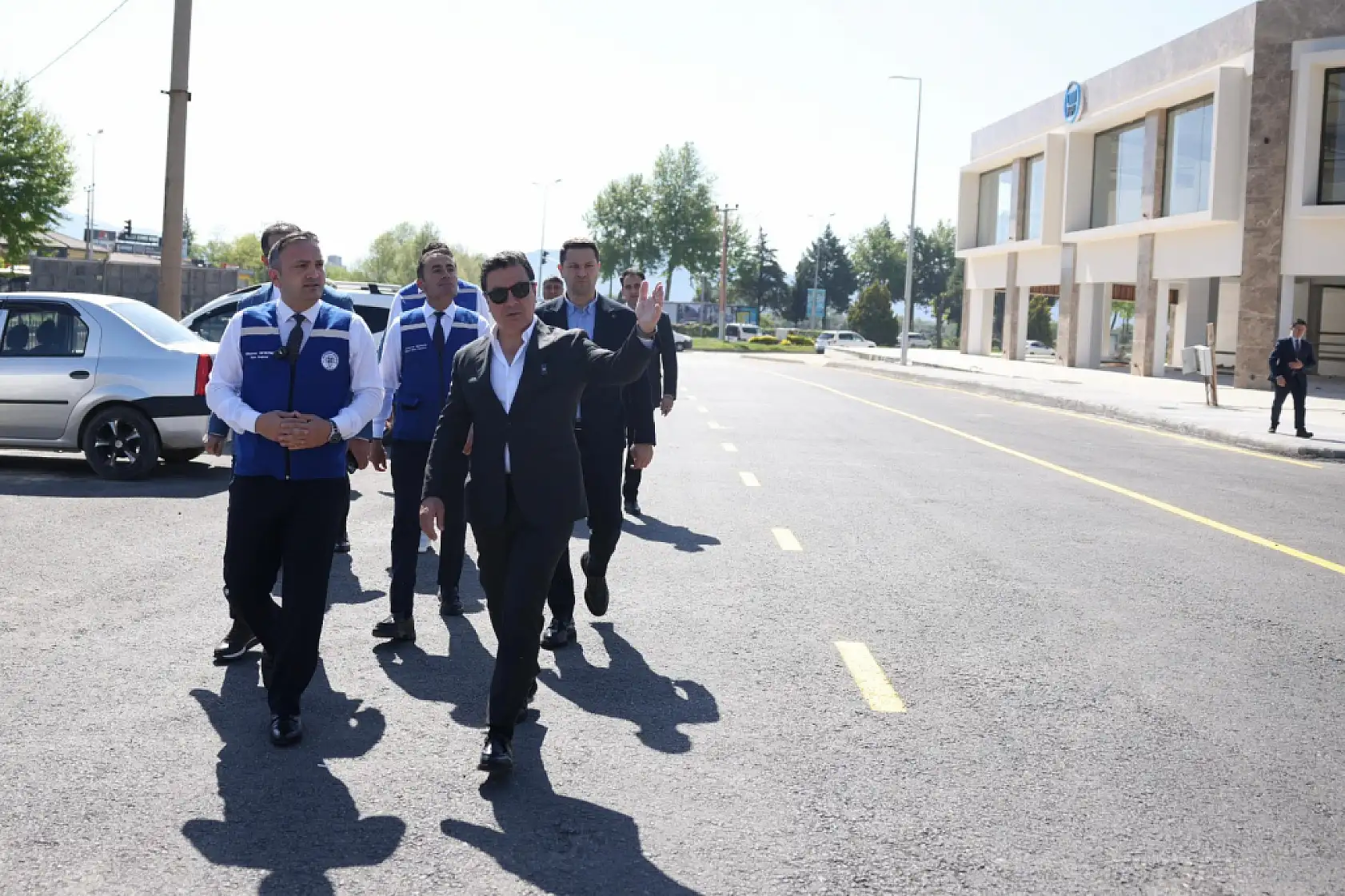 Başkan Aras, tamamlanan yol çalışmasını yerinde inceledi