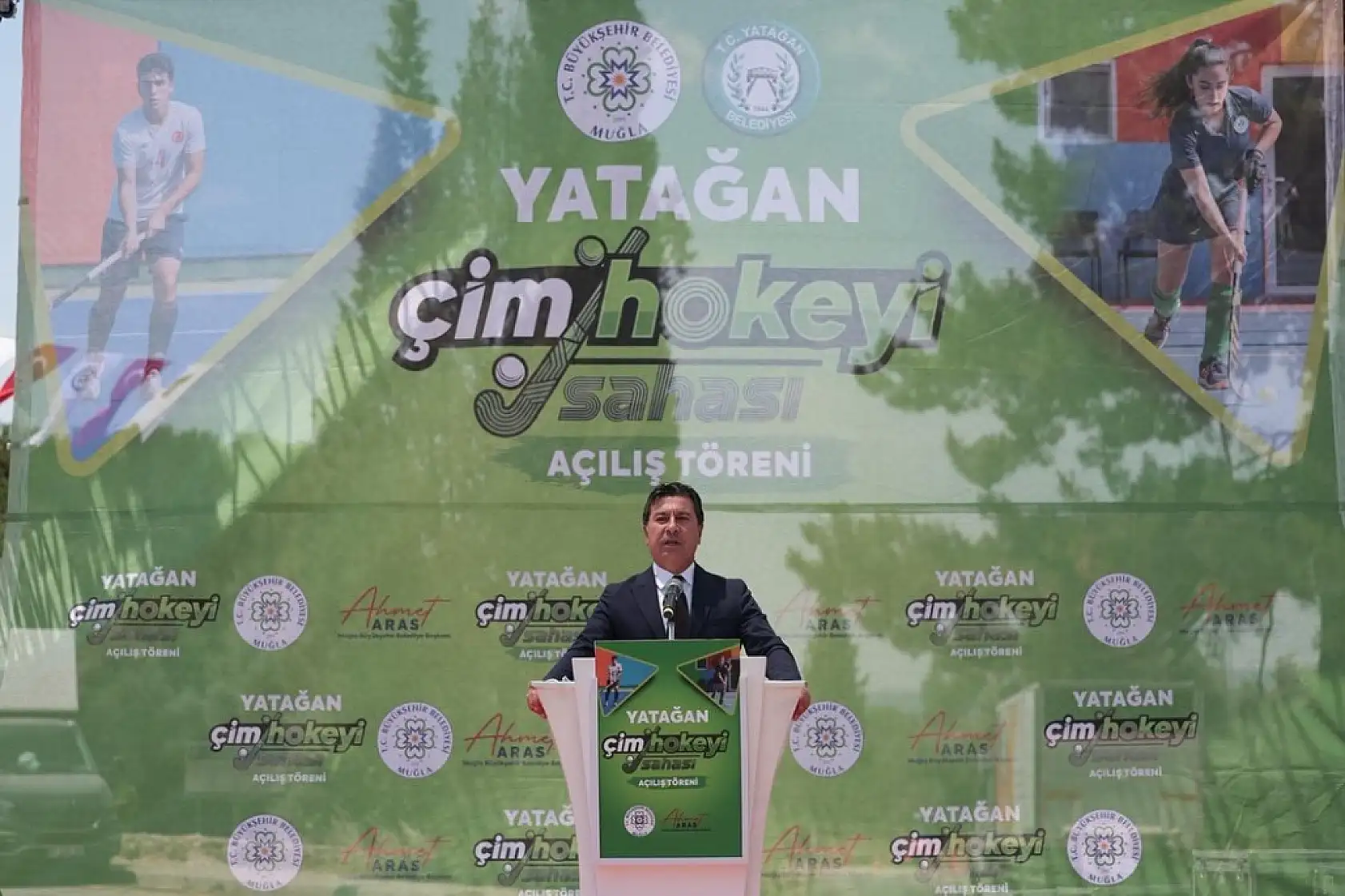 Yatağan'a Çim Hokeyi Sahası Açıldı