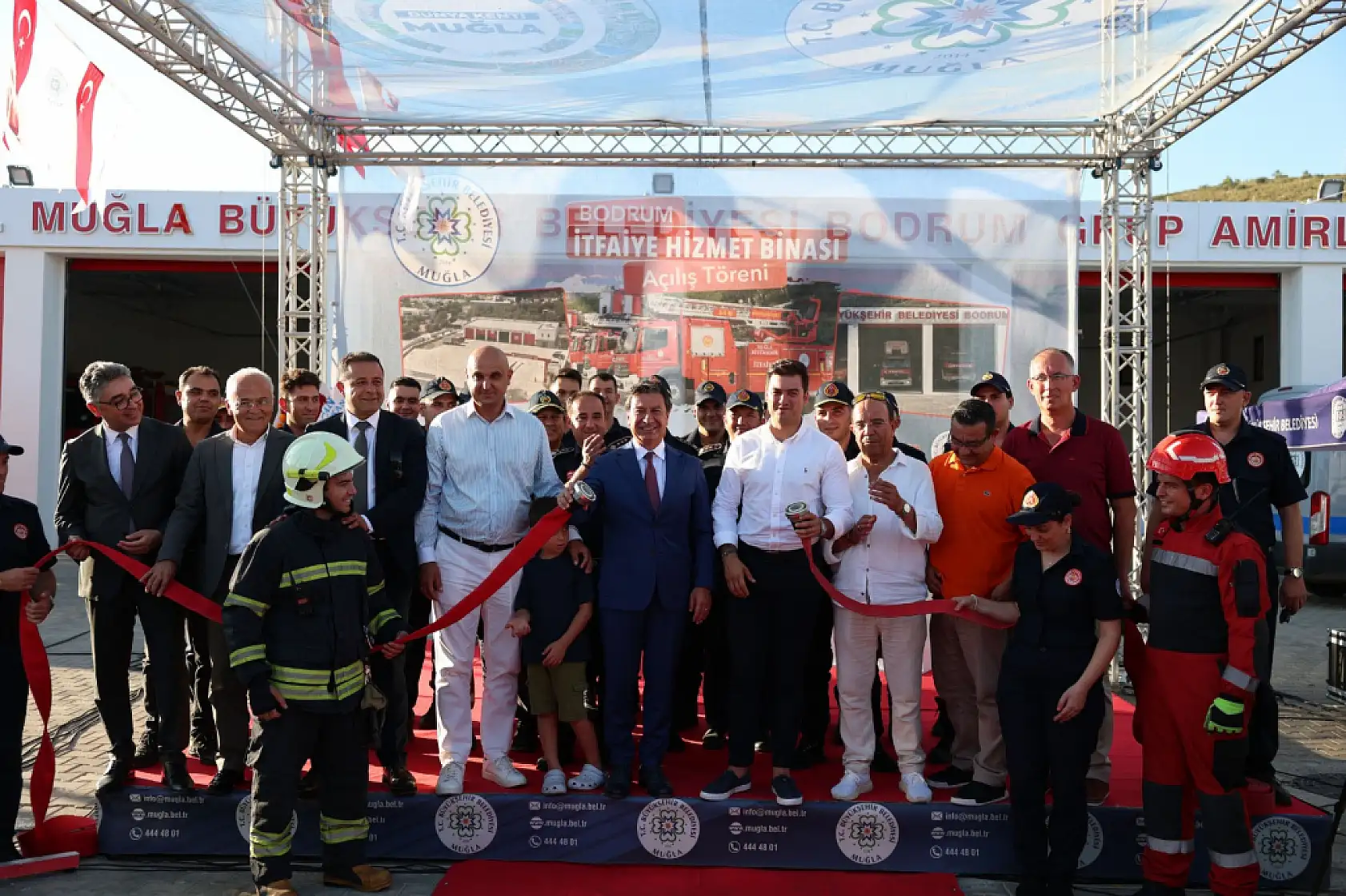 Bodrum'da Yeni İtfaiye Hizmet Binası Törenle Açıldı