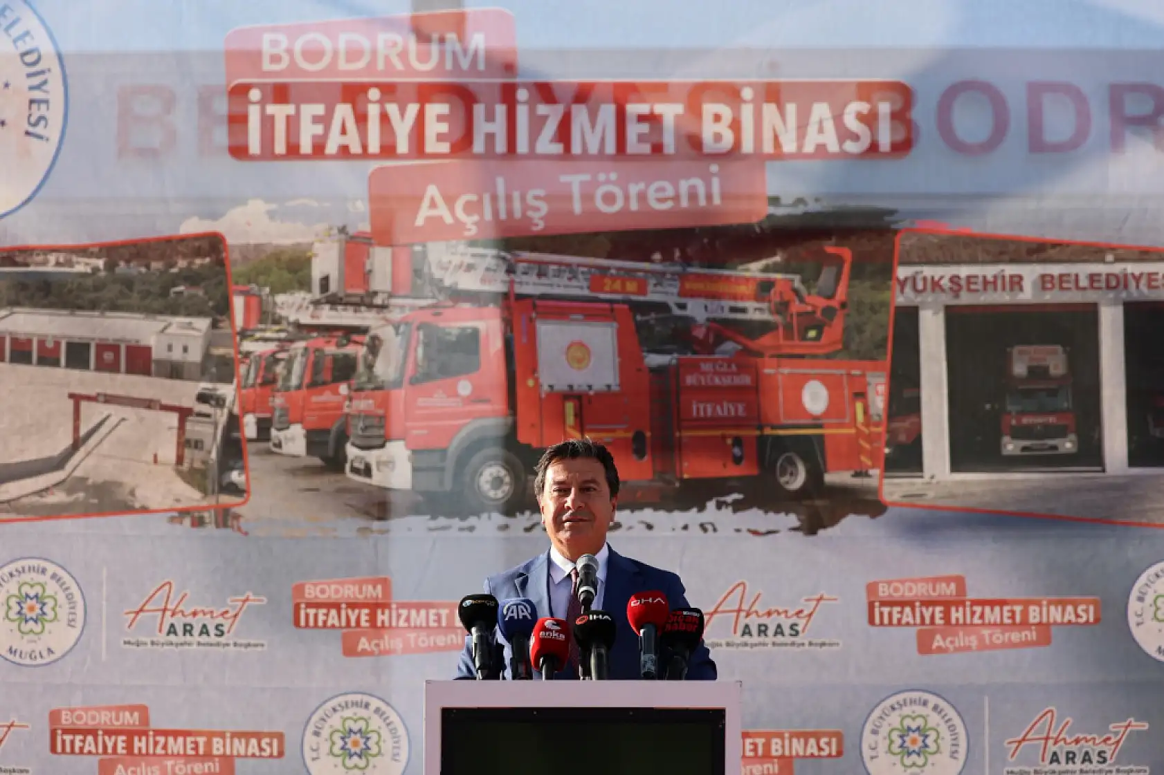 Bodrum'da Yeni İtfaiye Hizmet Binası Törenle Açıldı
